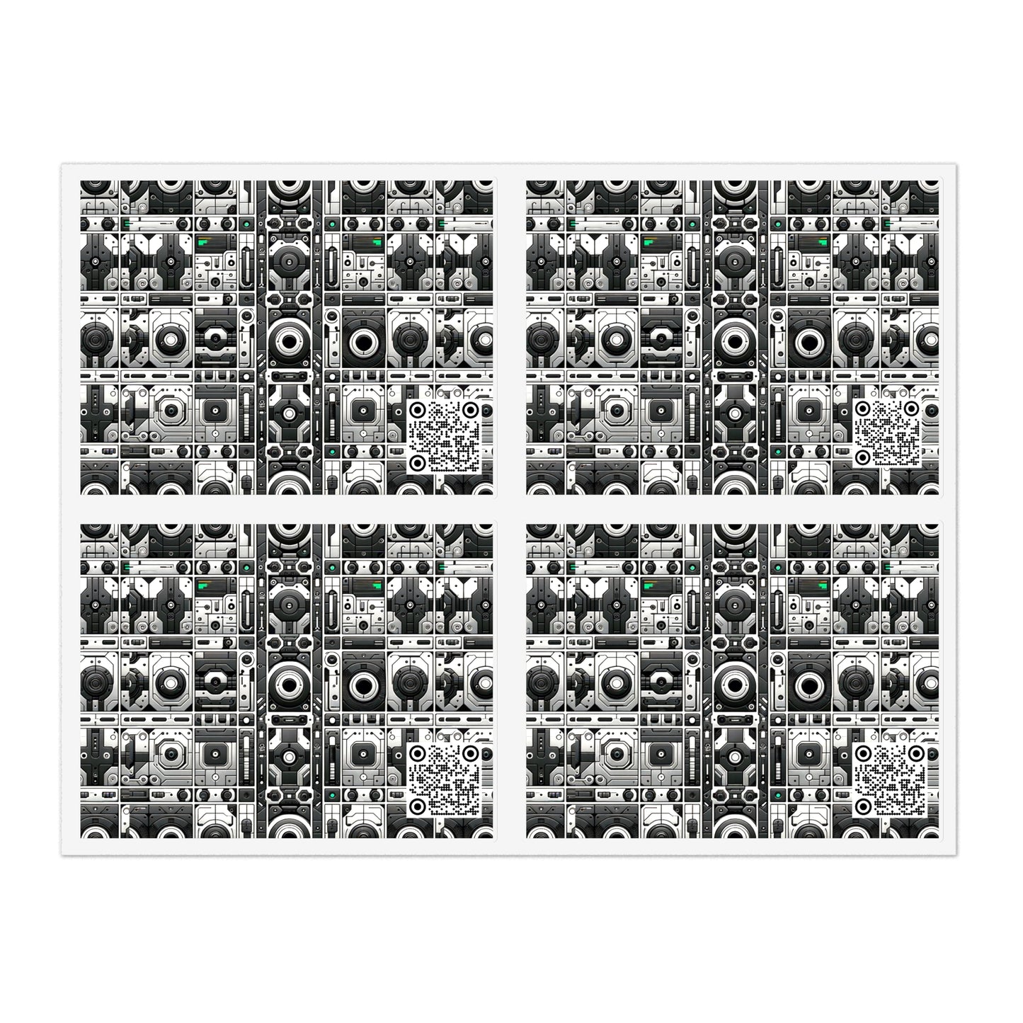 Tech Utility Aesthetics Tech-Forward Minimalism Sticker Sheets - 8404 Design-60