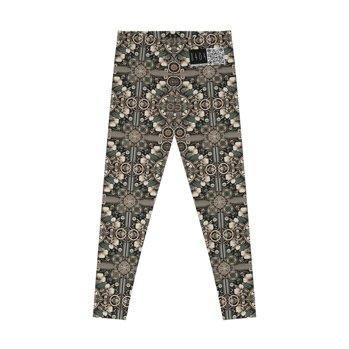 Cyber Garden Party Tech Garden Extravaganza Stretch Leggings - 8404 Design-66