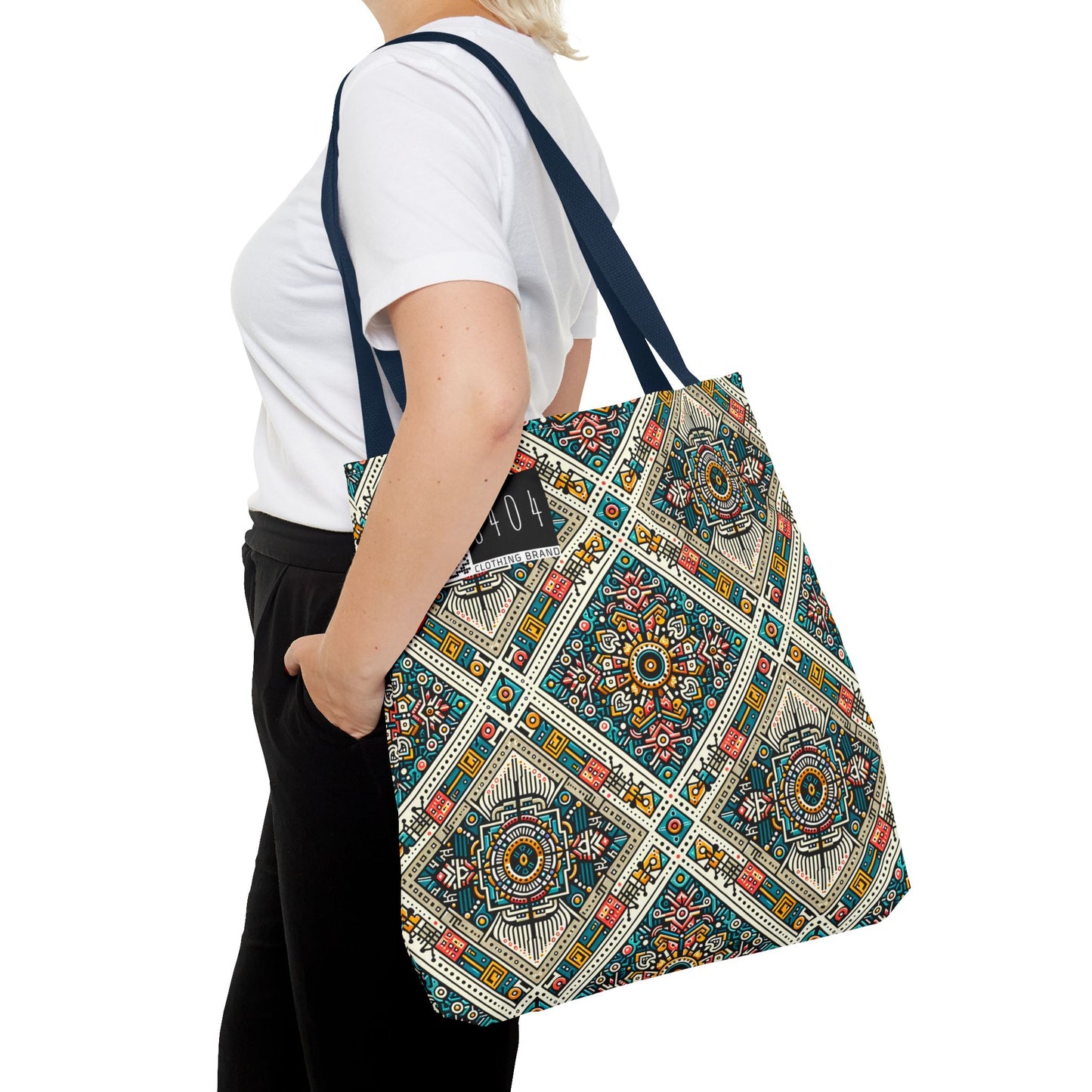 Cultural Fusion Tech Blend of Cultural Heritage With Tech-Inspired Elements Tote Bag - 8404 Design-64