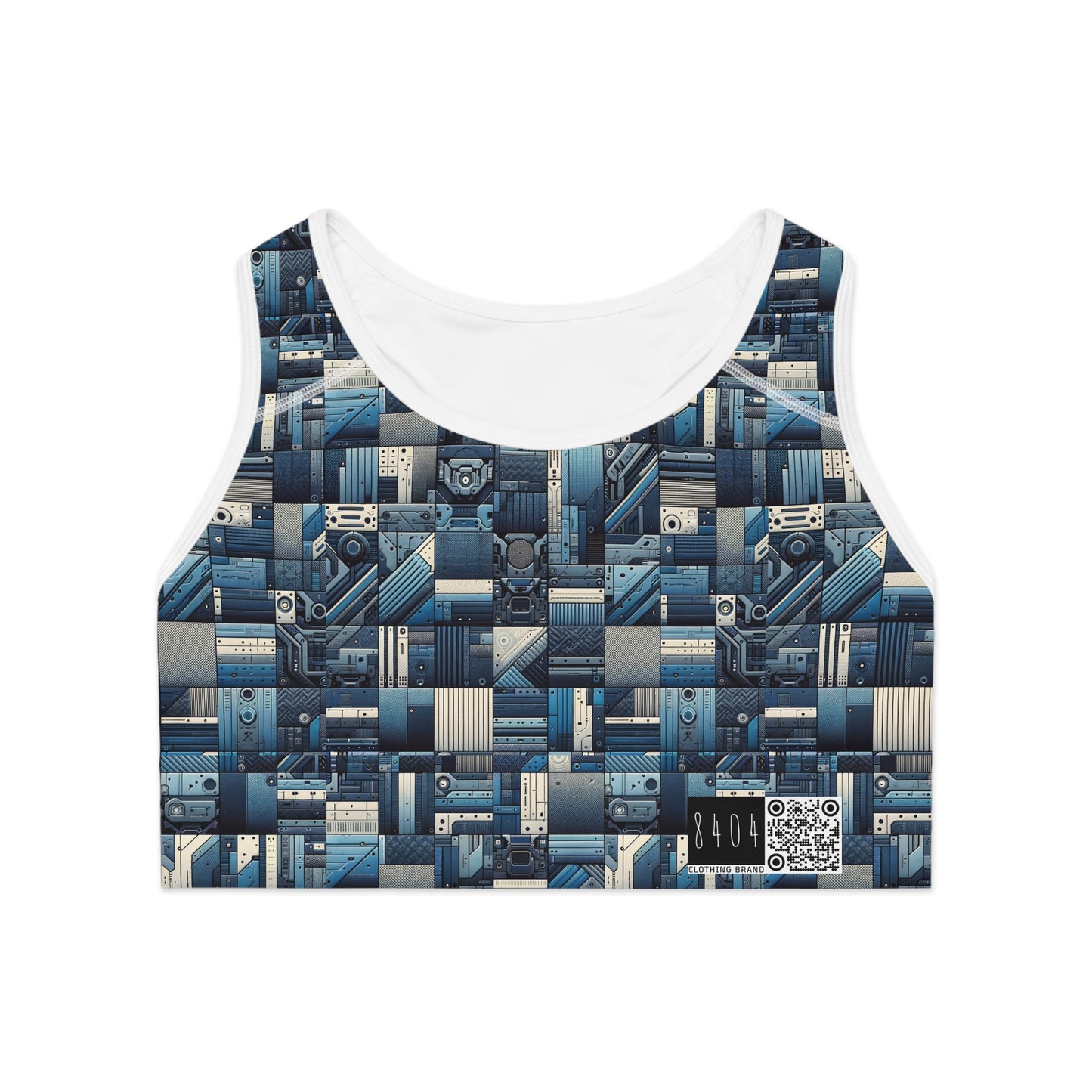 Tech-Inspired Utility Tech-Forward Streetwear With Utilitarian Edge Sports Bra - 8404 Design-44