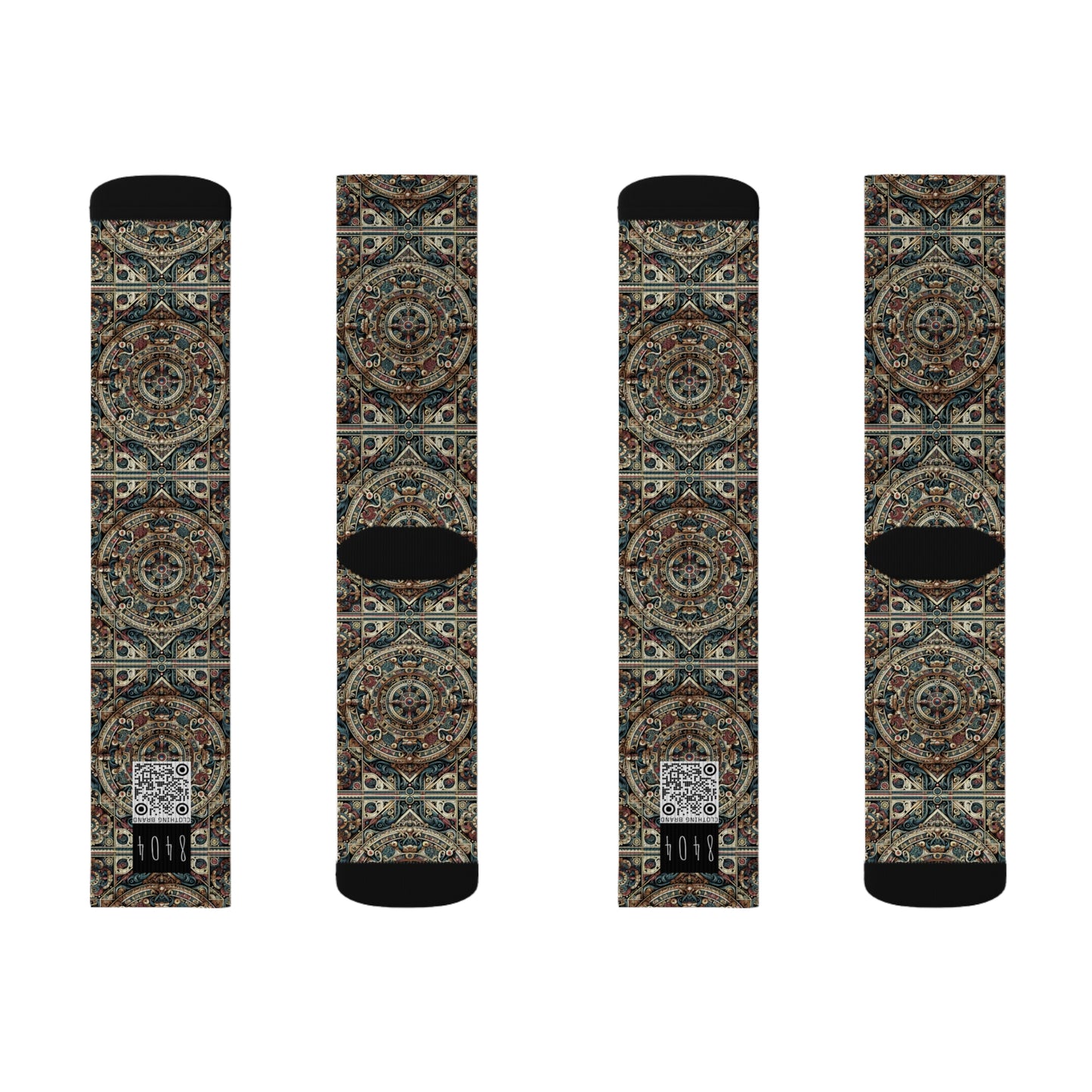 Urban Renaissance Historical Fusion With Street Edge Sublimation Socks - 8404 Design-57