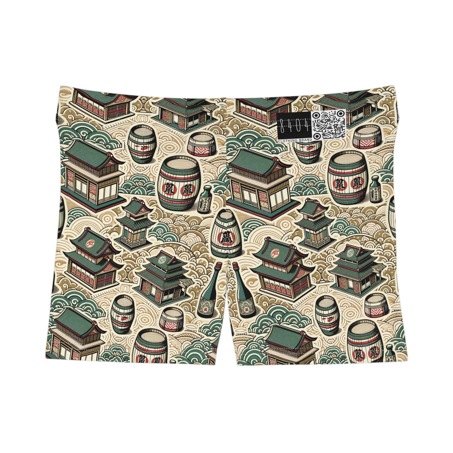 Cultural Artisanal Fusion Contemporary Cultural Elegance Women's Shorts - 8404 Design-68
