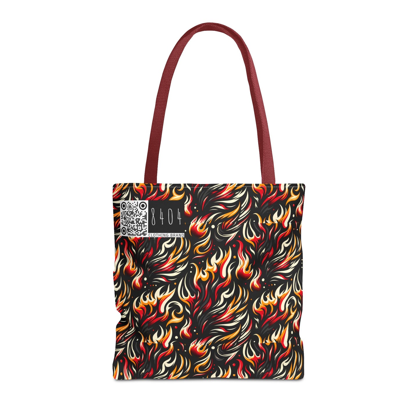 Fire & Flames Bold Streetwear Statement Tote Bag - 8404 Design-60