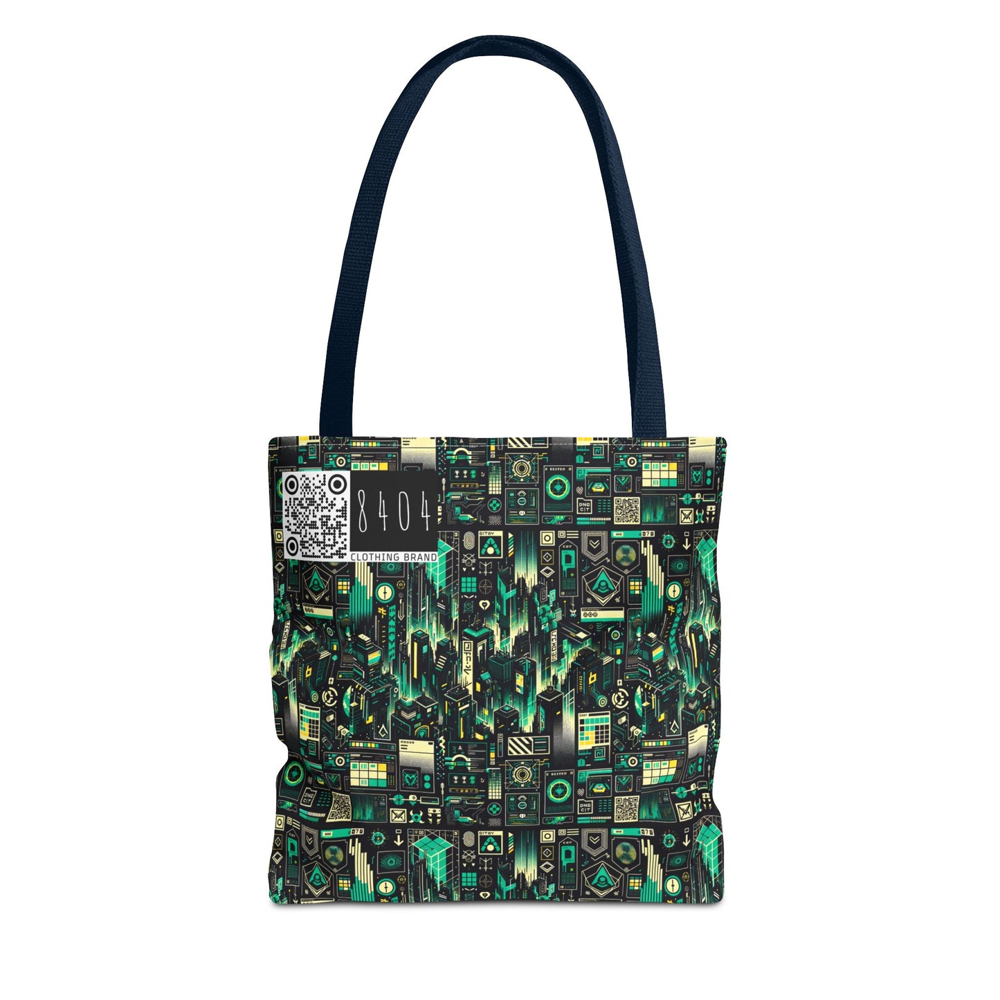 Digital Dystopia Tech Noir Tote Bag - 8404 Design-63