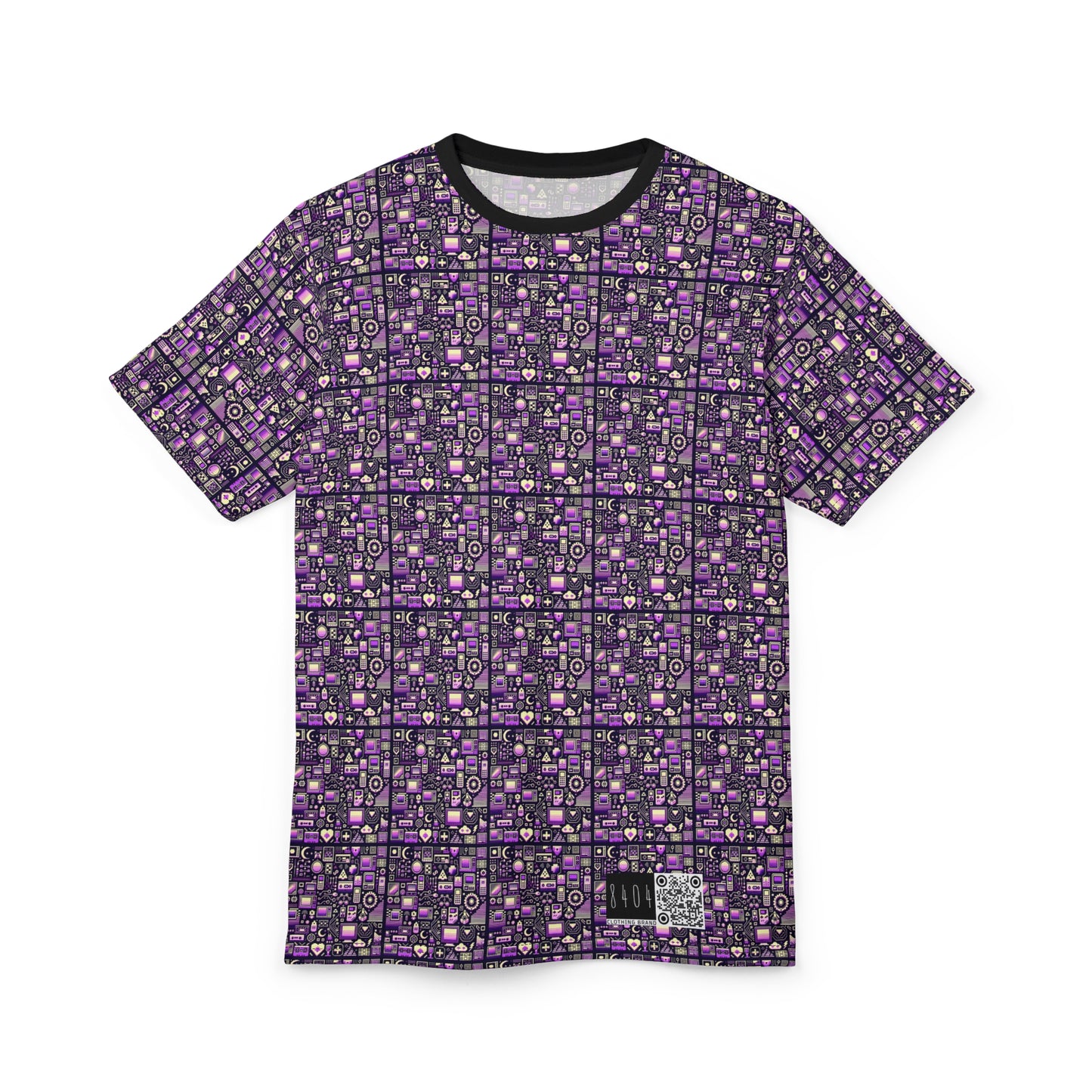 Digital Nostalgia Remix Modern Vintage Fusion Unisex Cut & Sew Tee - 8404 Design-54
