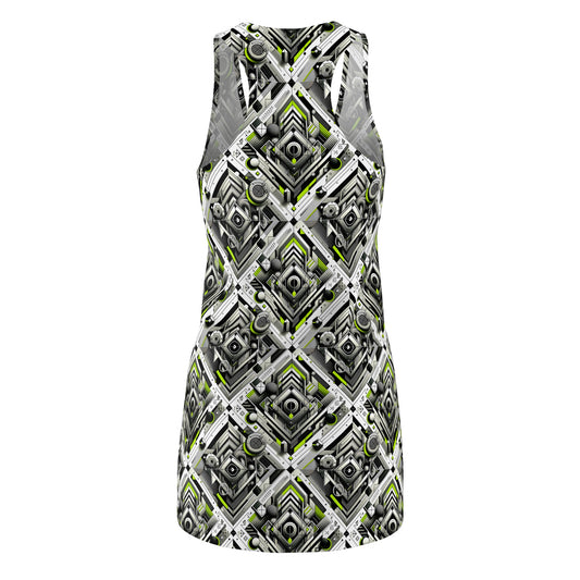 Elevated Sporty Tech Tech-Forward Streetwear Women's Cut & Sew Racerback Dress - 8404 Design-70