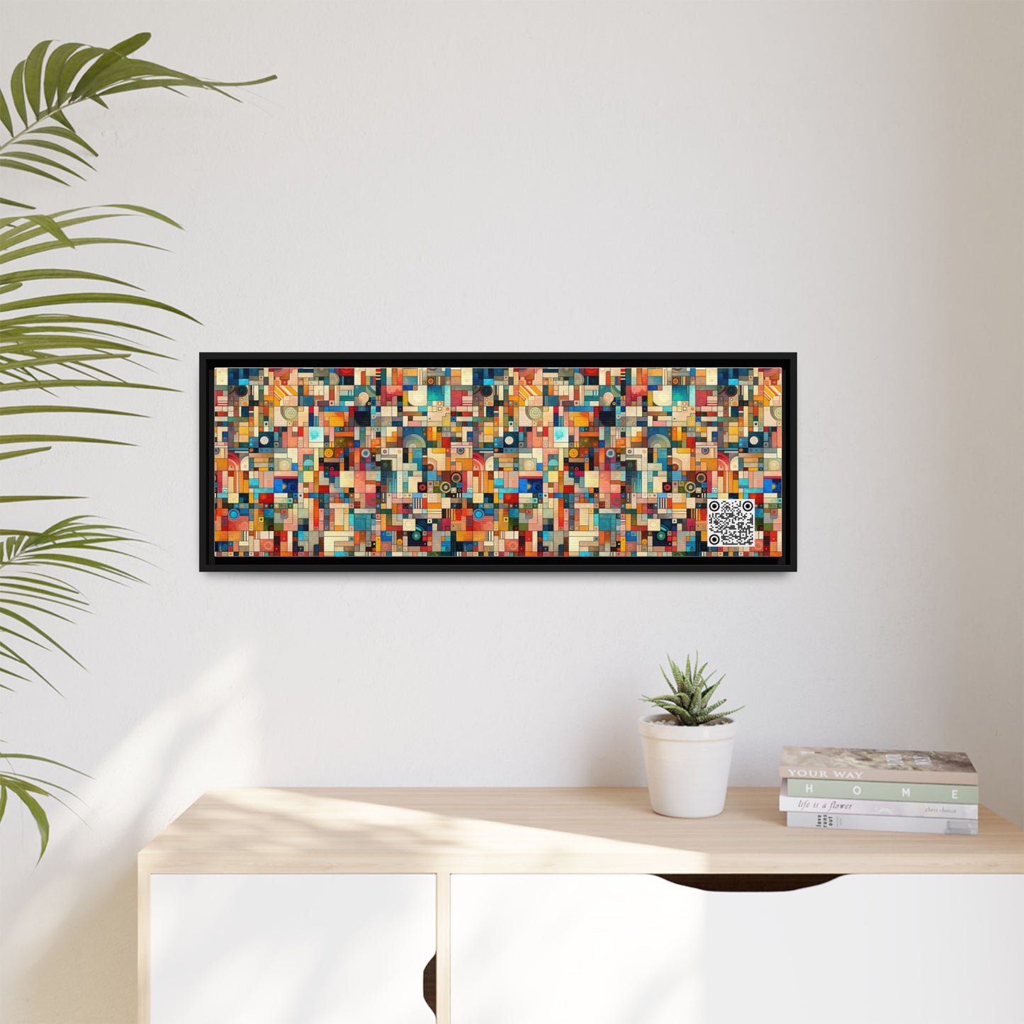 Digital Artistic Expression Artistic Streetwear Matte Canvas, Framed (multi-Color) - 8404 Design-46 B