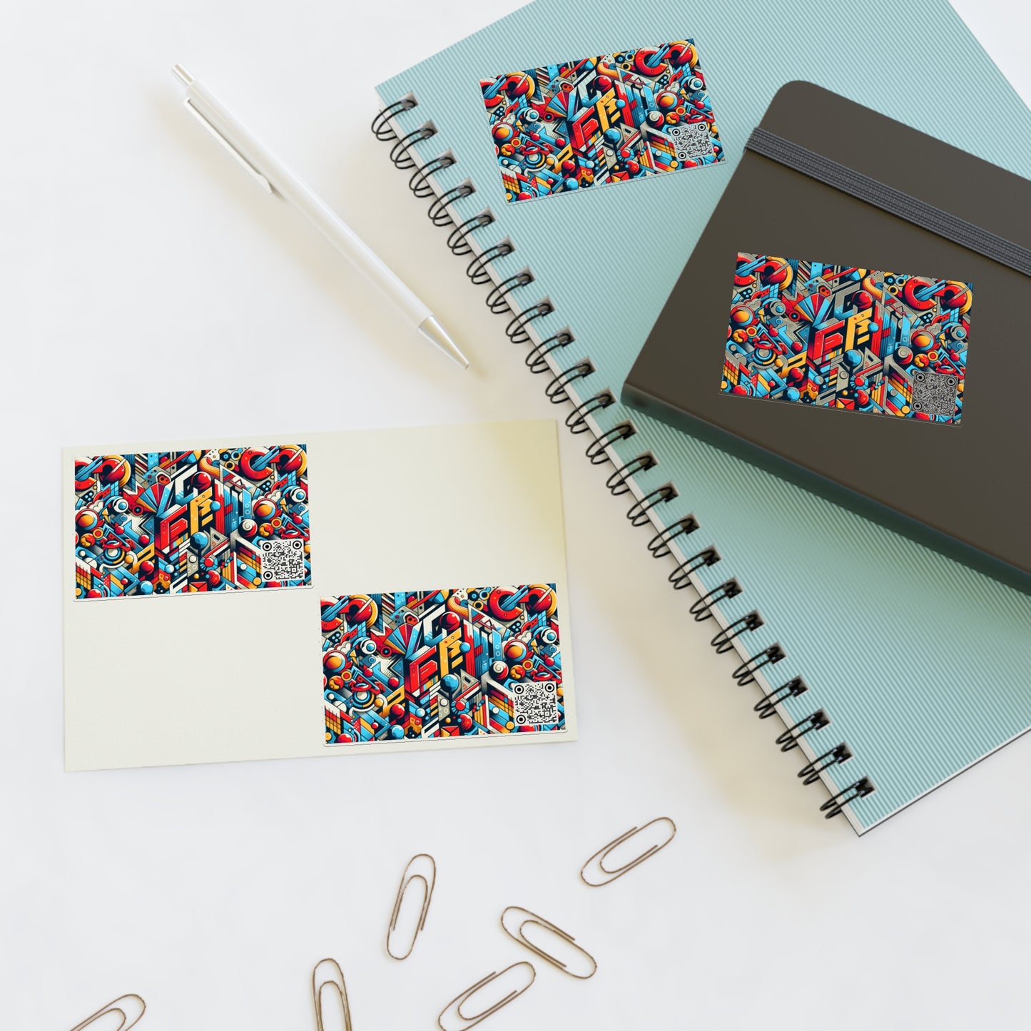 Neo-Traditional Street Art Modern Street Art Fusion Sticker Sheets - 8404 Design-67