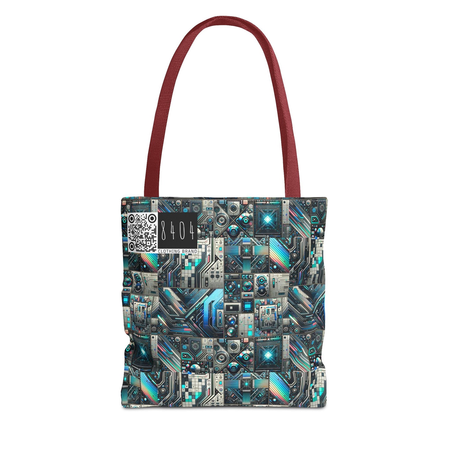 Tech-Infused Futurism Sleek Tech Edge Tote Bag - 8404 Design-48