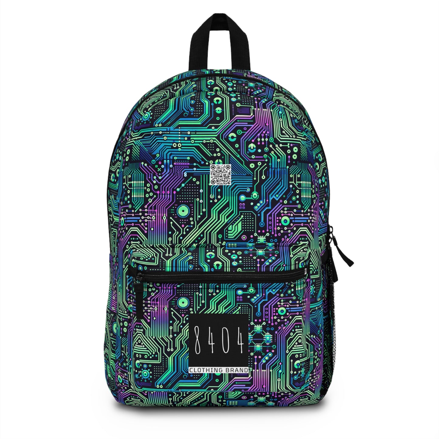 Tech-Infused Neon Tech-Forward Streetwear Backpack - 8404 Design-66