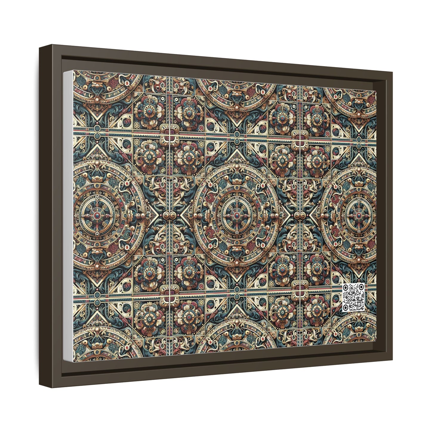 Urban Renaissance Historical Fusion With Street Edge Matte Canvas, Framed (multi-Color) - 8404 Design-57 A