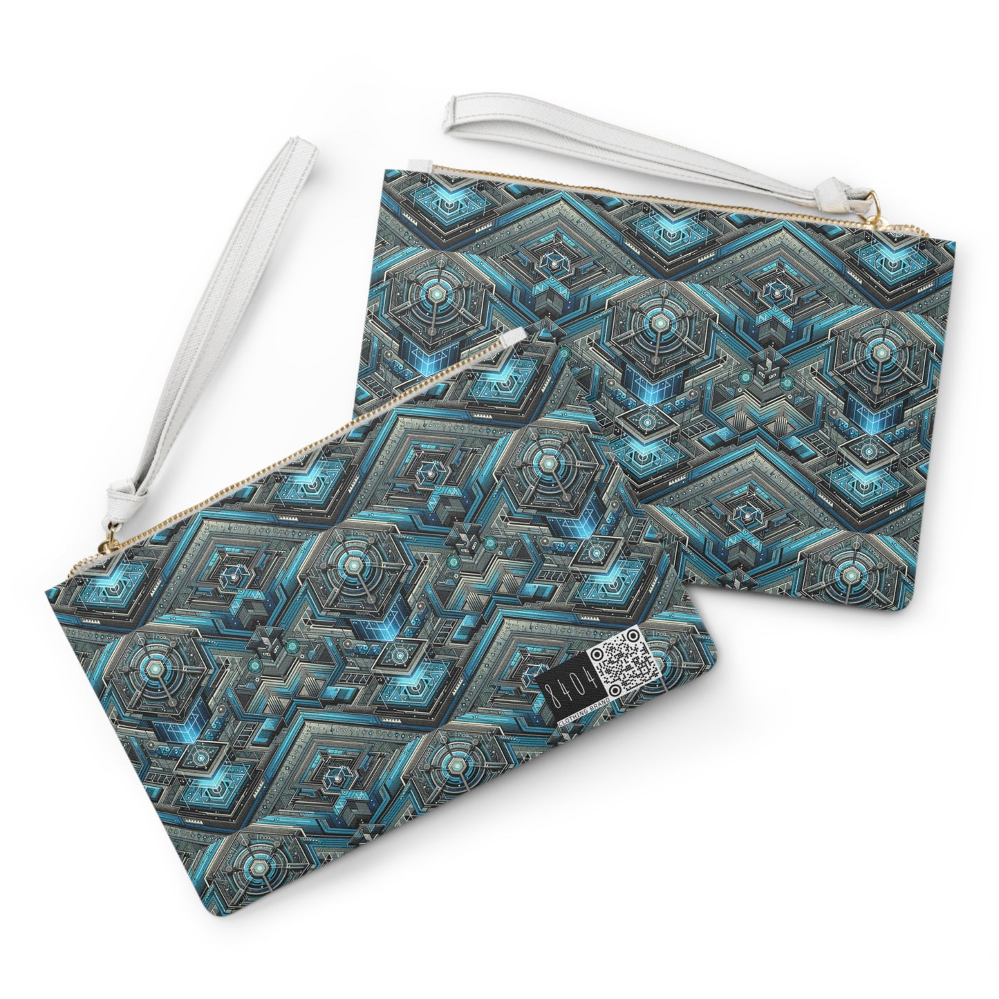 Tech-Infused Futurism Sleek Tech Edge Clutch Bag - 8404 Design-49