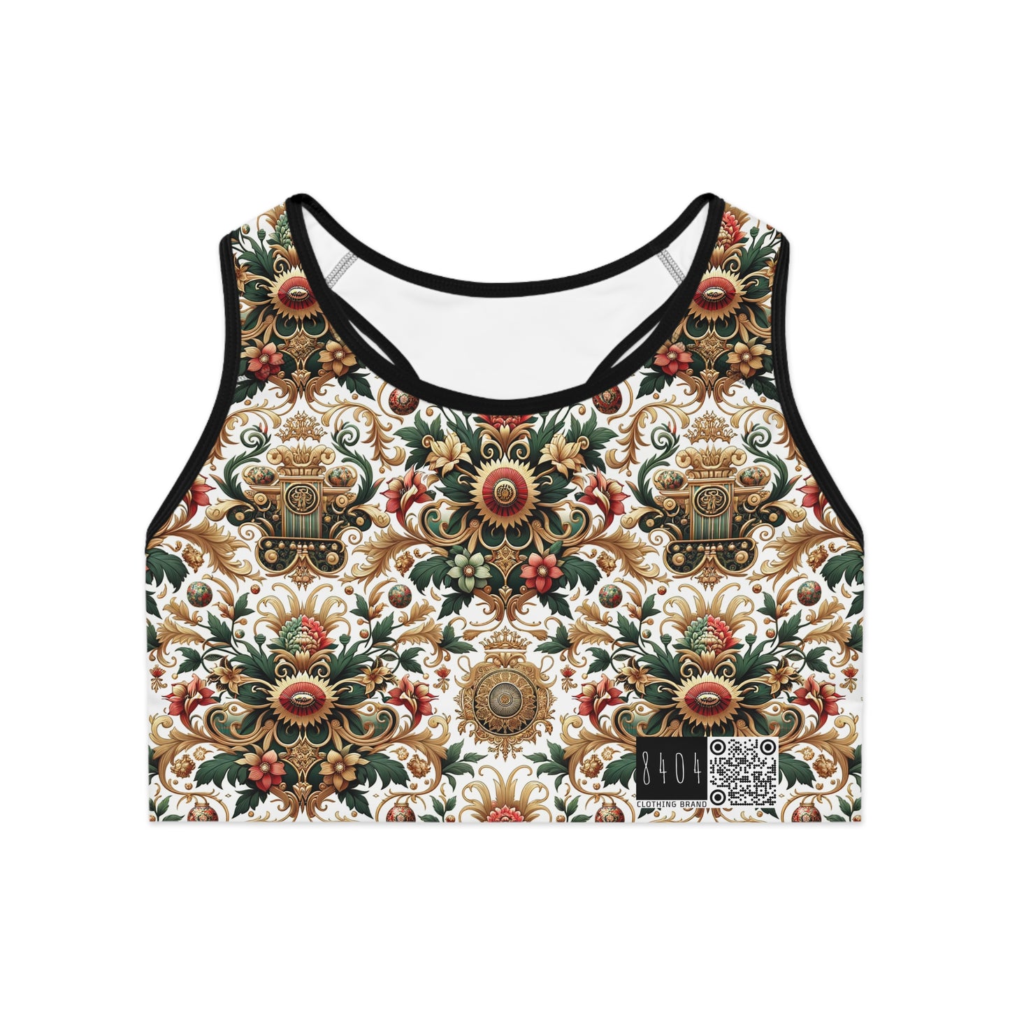 Monogram Madness Luxurious Streetwear Sports Bra - 8404 Design-68