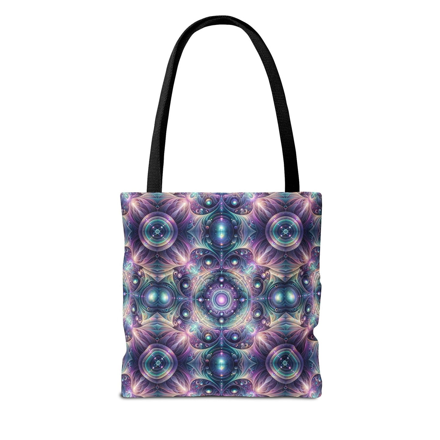 Iridescent Tech Fusion Tech-Forward Streetwear Tote Bag - 8404 Design-61