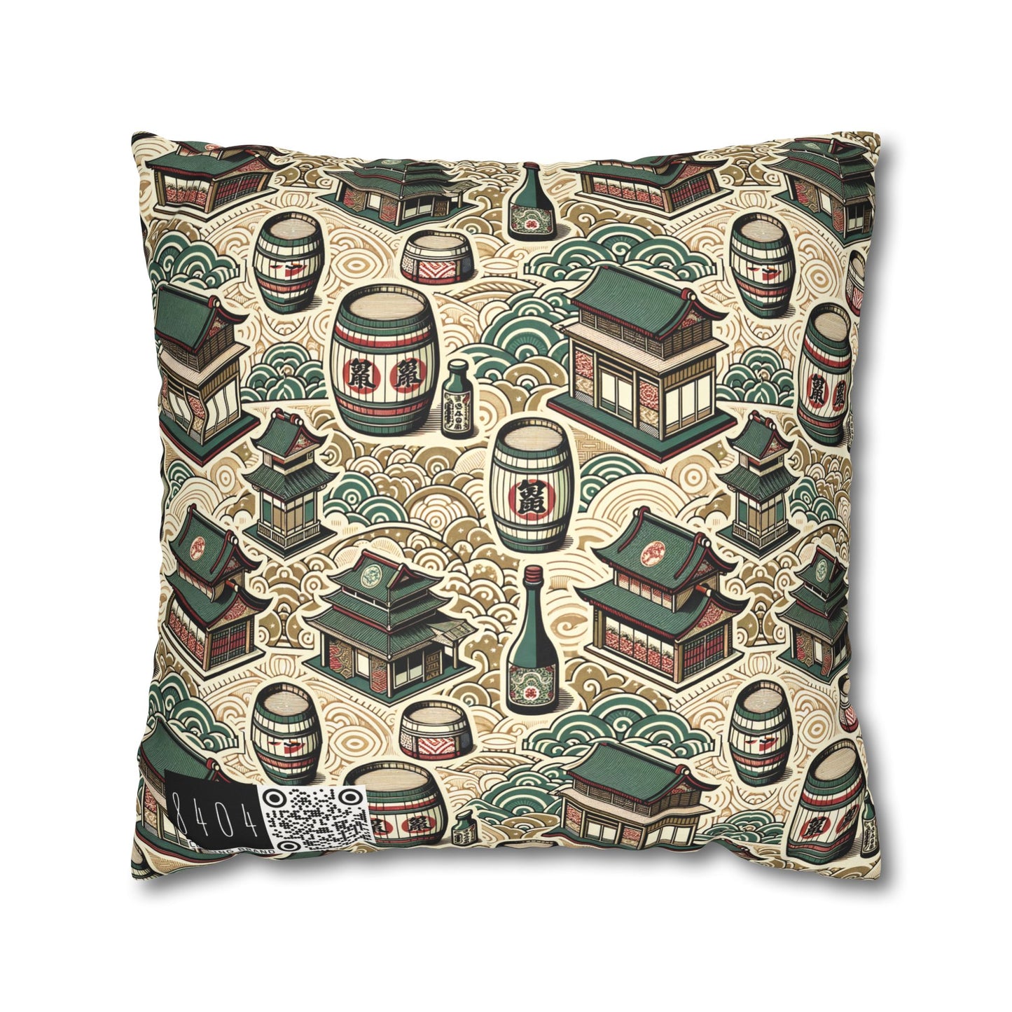 Cultural Artisanal Fusion Contemporary Cultural Elegance Faux Suede Square Pillowcase - 8404 Design-68