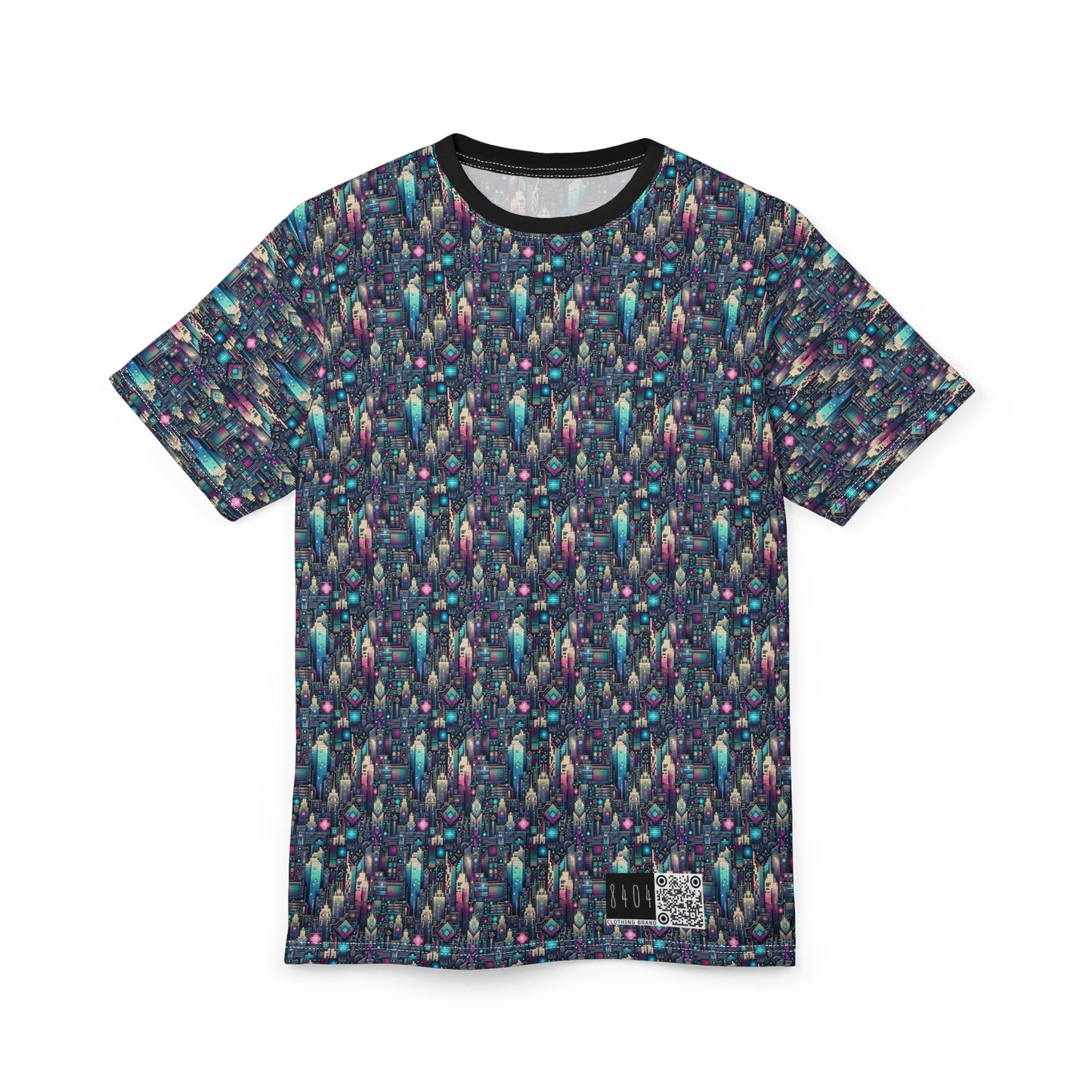 Digital Renaissance Tech-Forward Maximalism Unisex Cut & Sew Tee - 8404 Design-56
