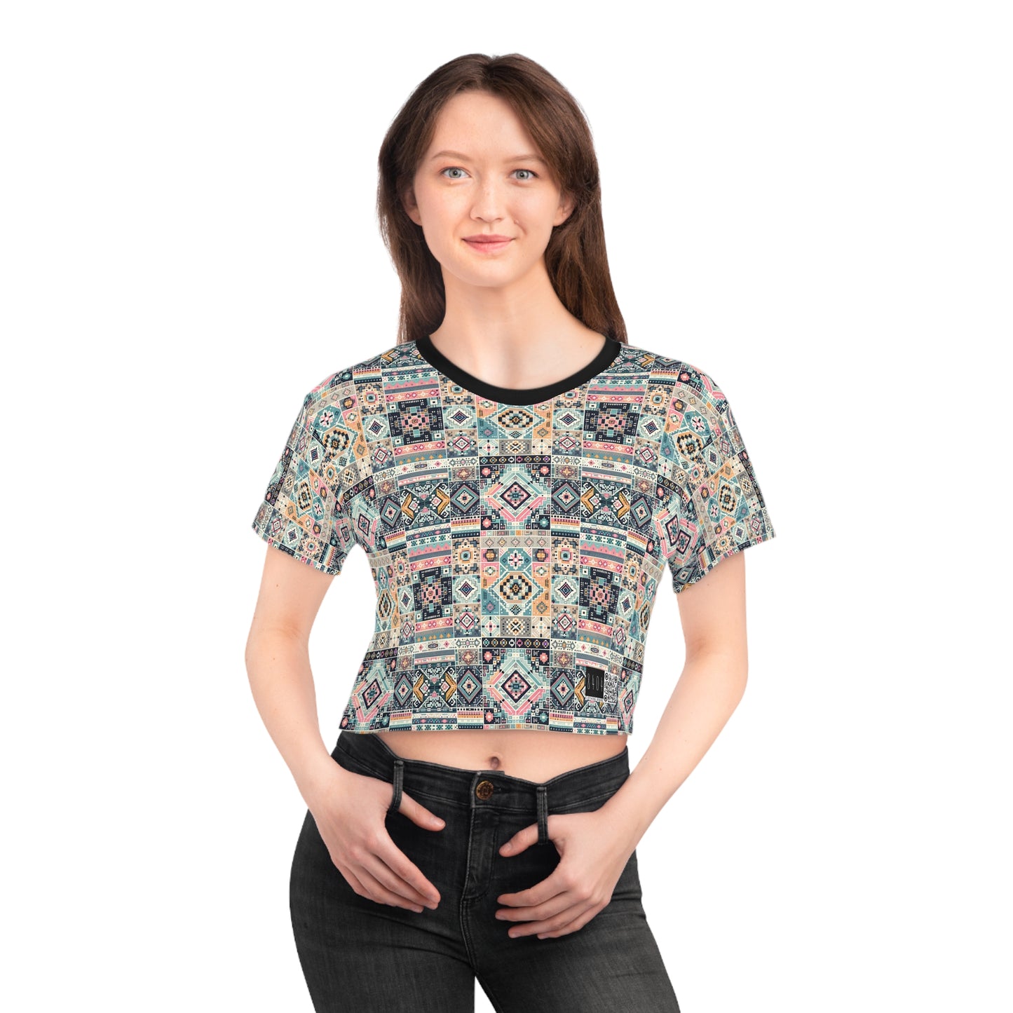 Digital Artisanal Fusion Digital Artisanal Crop Tee - 8404 Design-55