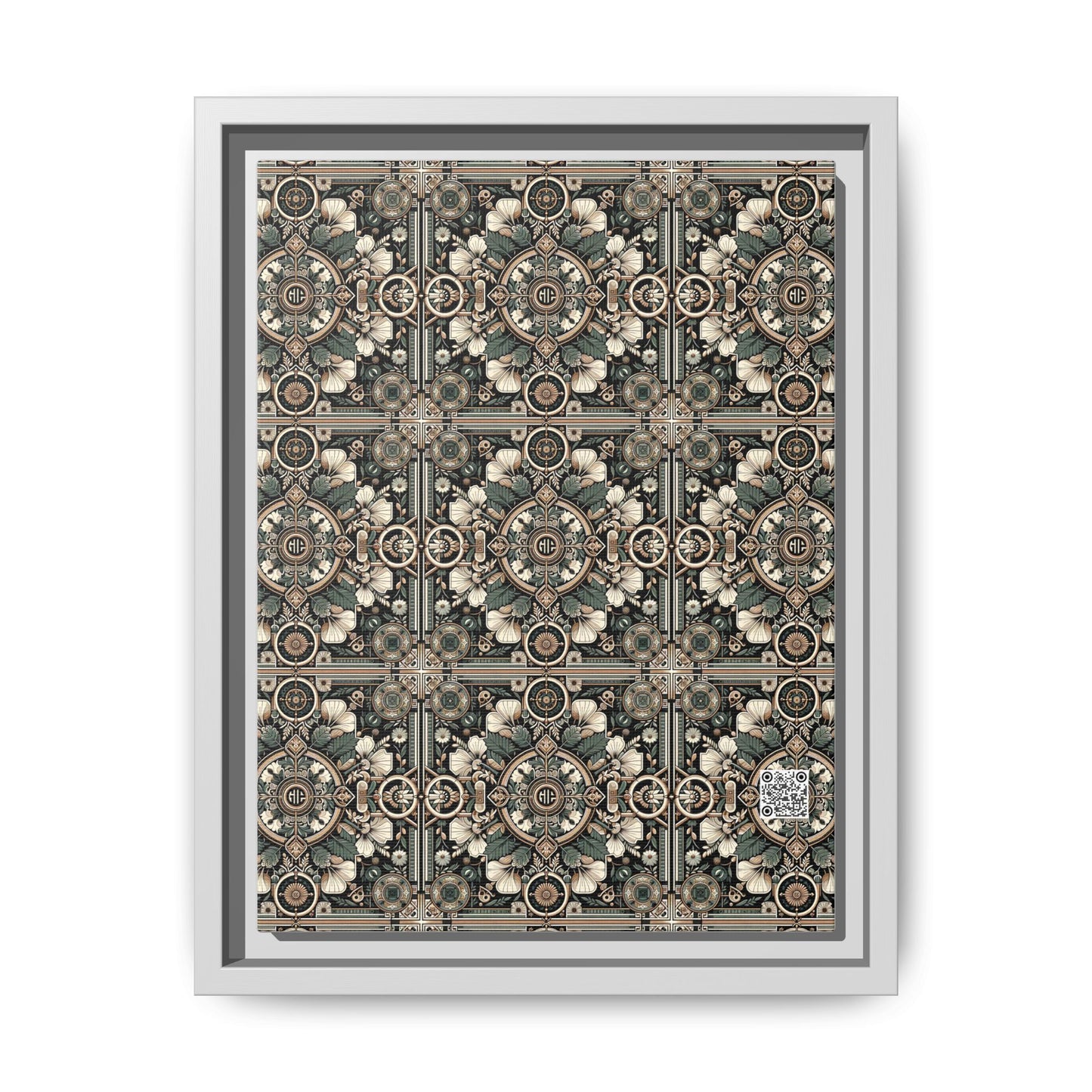 Cyber Garden Party Tech Garden Extravaganza Matte Canvas, Framed (multi-Color) - 8404 Design-66 A