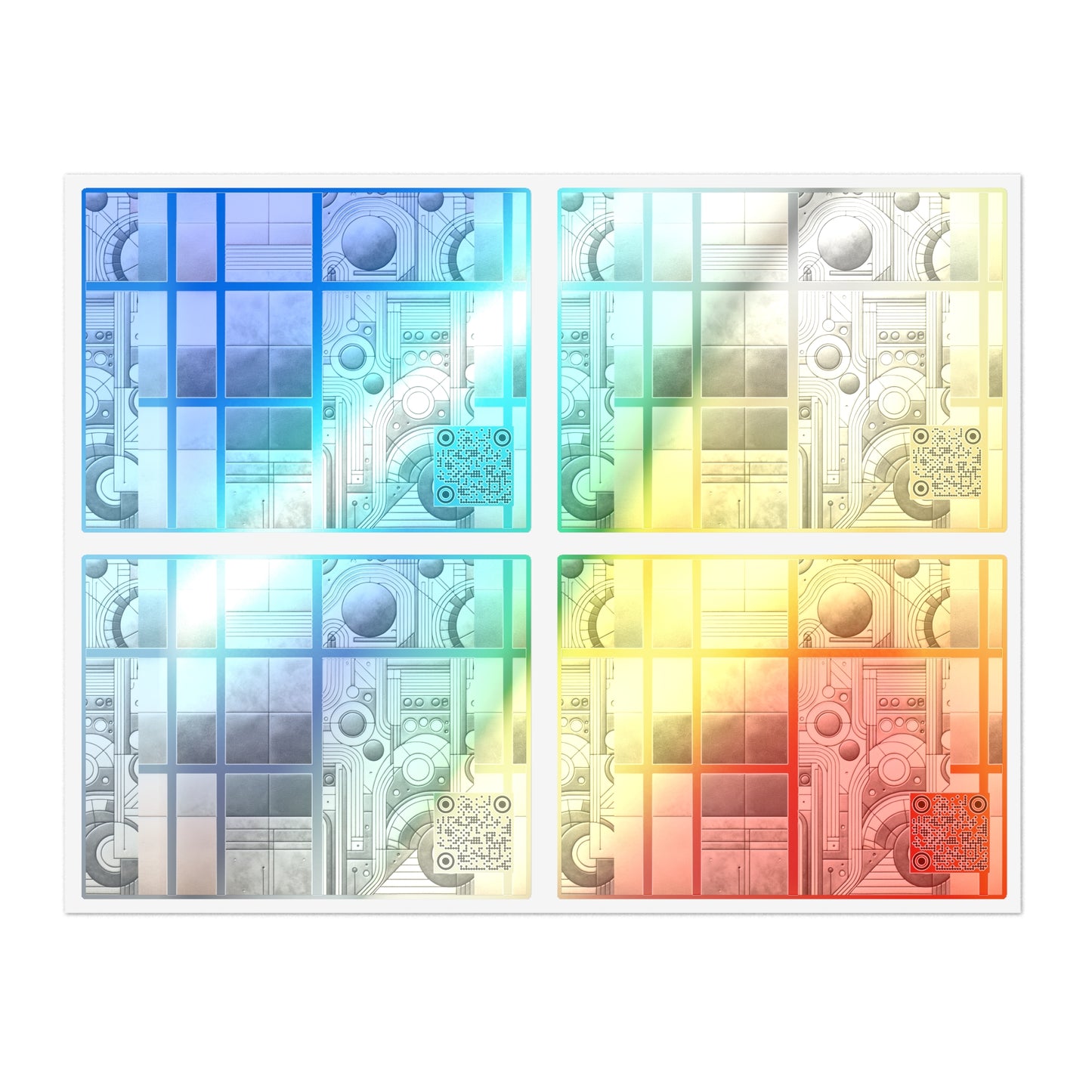 Tech Utility Chic Tech-Forward Minimalist Sticker Sheets - 8404 Design-59