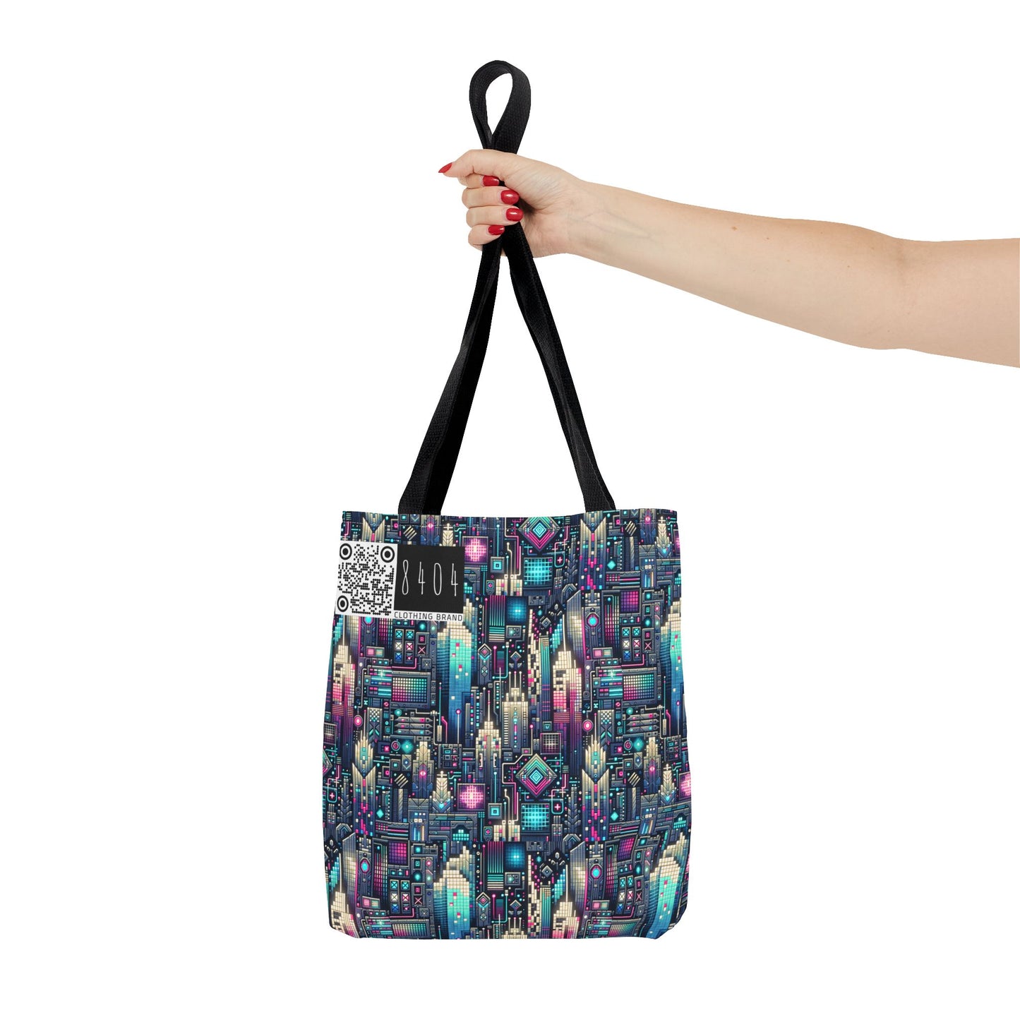 Digital Renaissance Tech-Forward Maximalism Tote Bag - 8404 Design-56