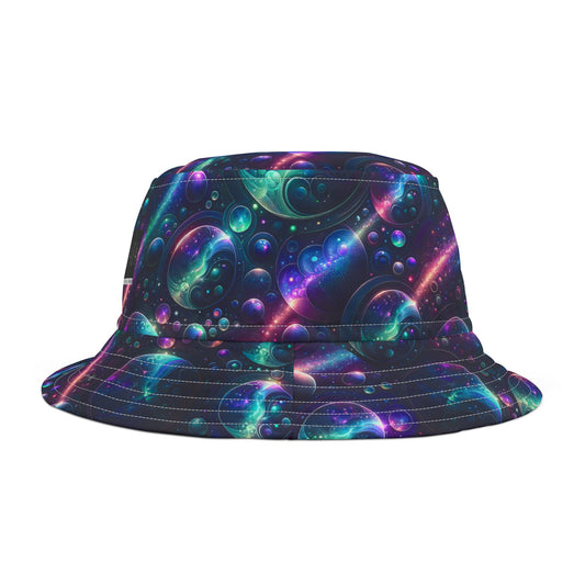 Iridescent Tech Fusion Tech-Forward Streetwear Bucket Hat - 8404 Design-51