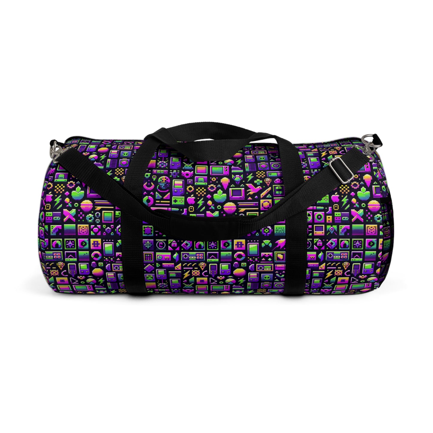 Digital Nostalgia Remix Modern Vintage Fusion Duffel Bag - 8404 Design-49