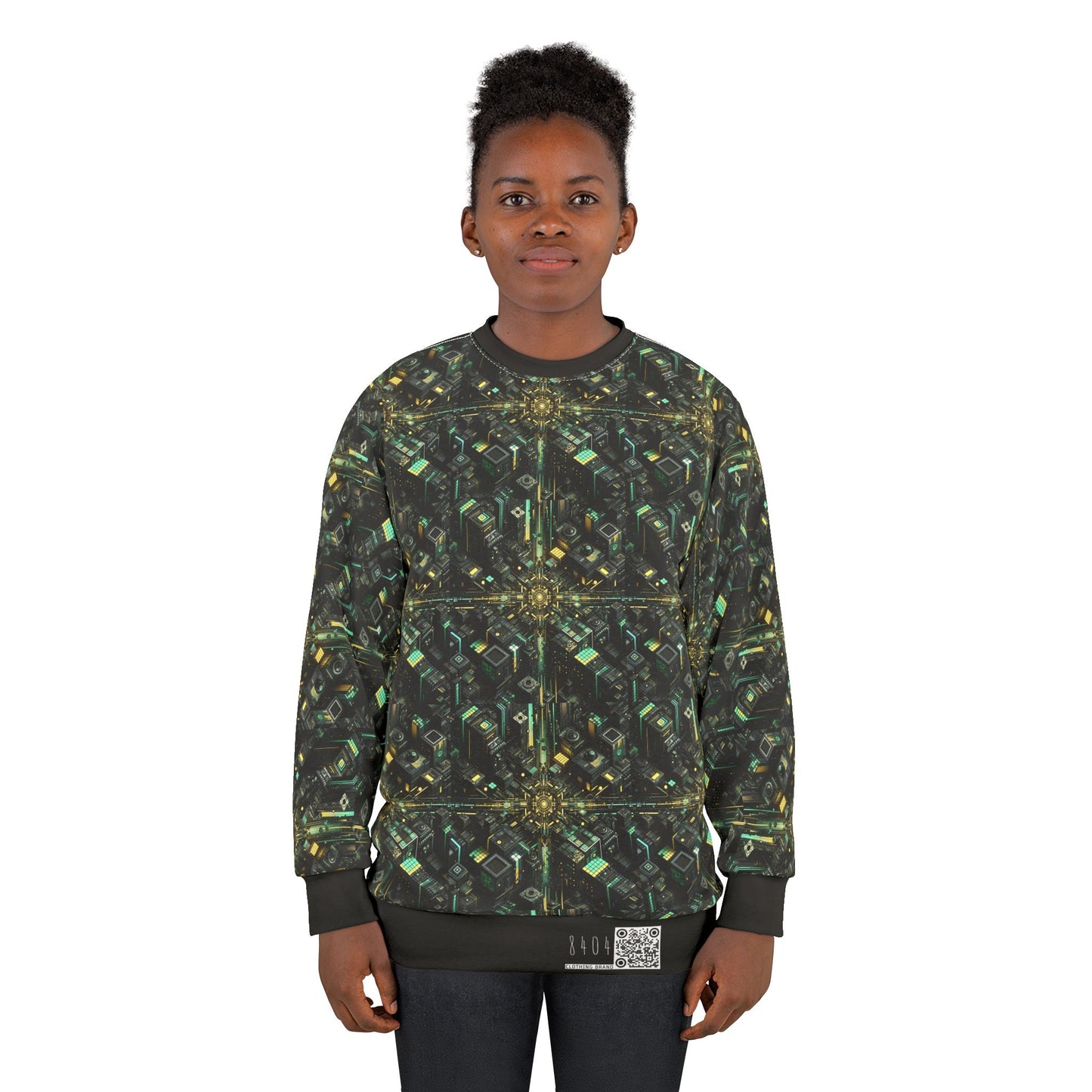 Tech Noir Graphics Tech-Inspired Streetwear Sweatshirt - 8404 Design-66