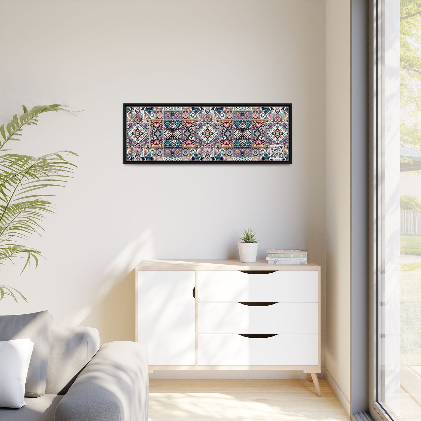 Matte Canvas, Framed (multi-Color) - 8404 Design-01