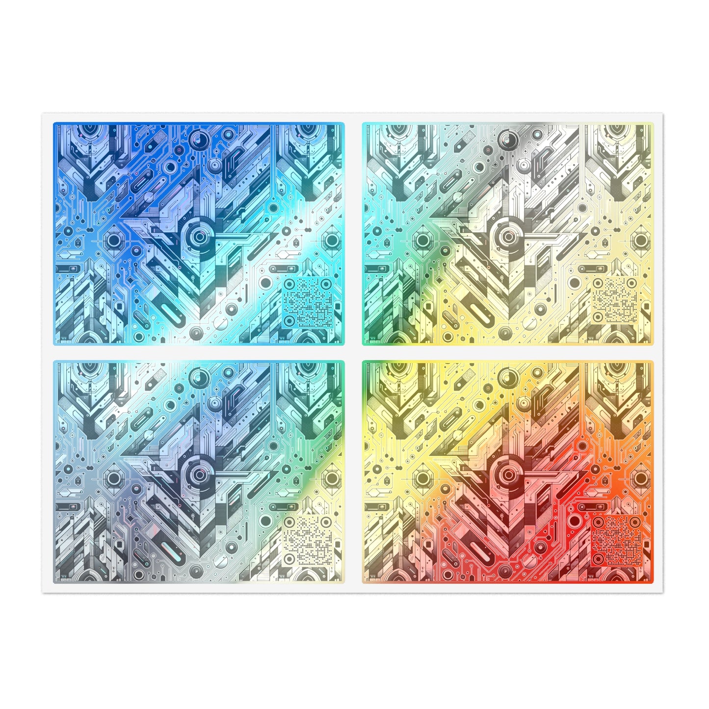 Tech-Infused Streetwear Tech-Forward Minimalism Sticker Sheets - 8404 Design-51