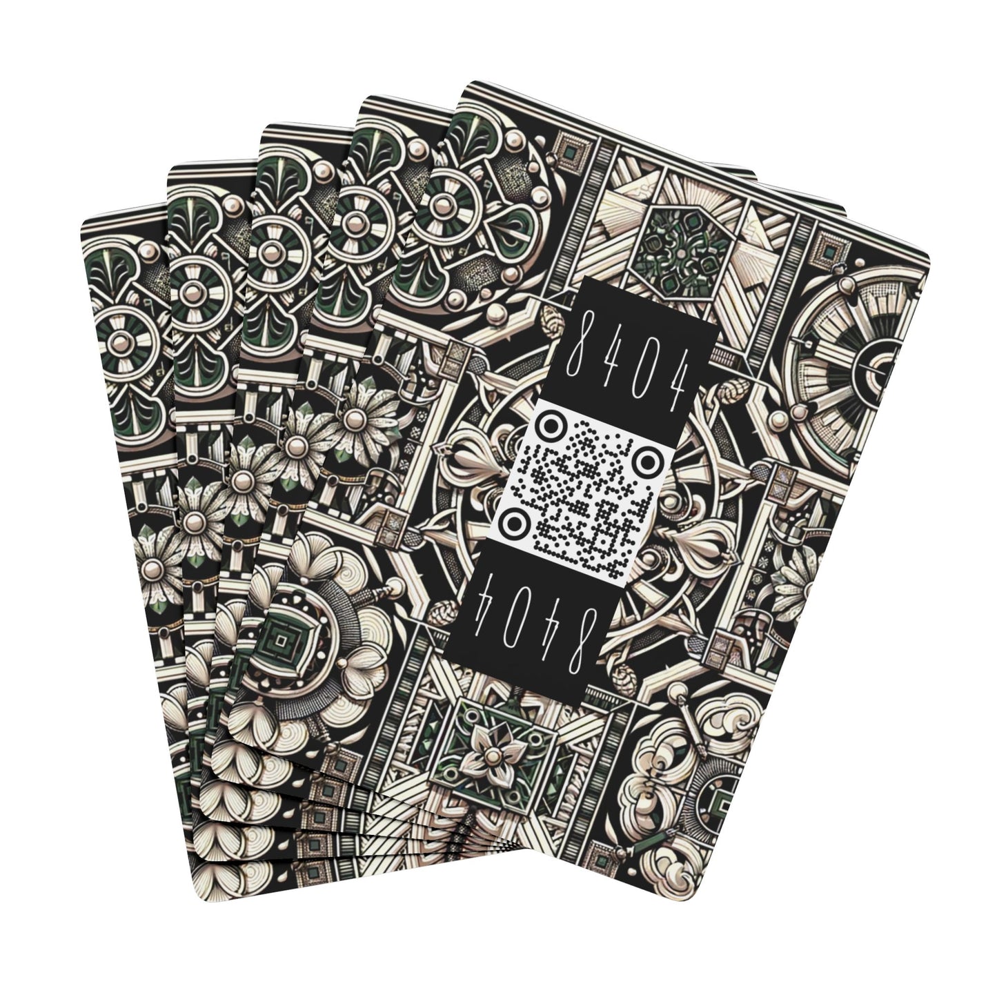 Cyber Garden Party Tech Garden Extravaganza Poker Playing Cards - 8404 Design-45 B