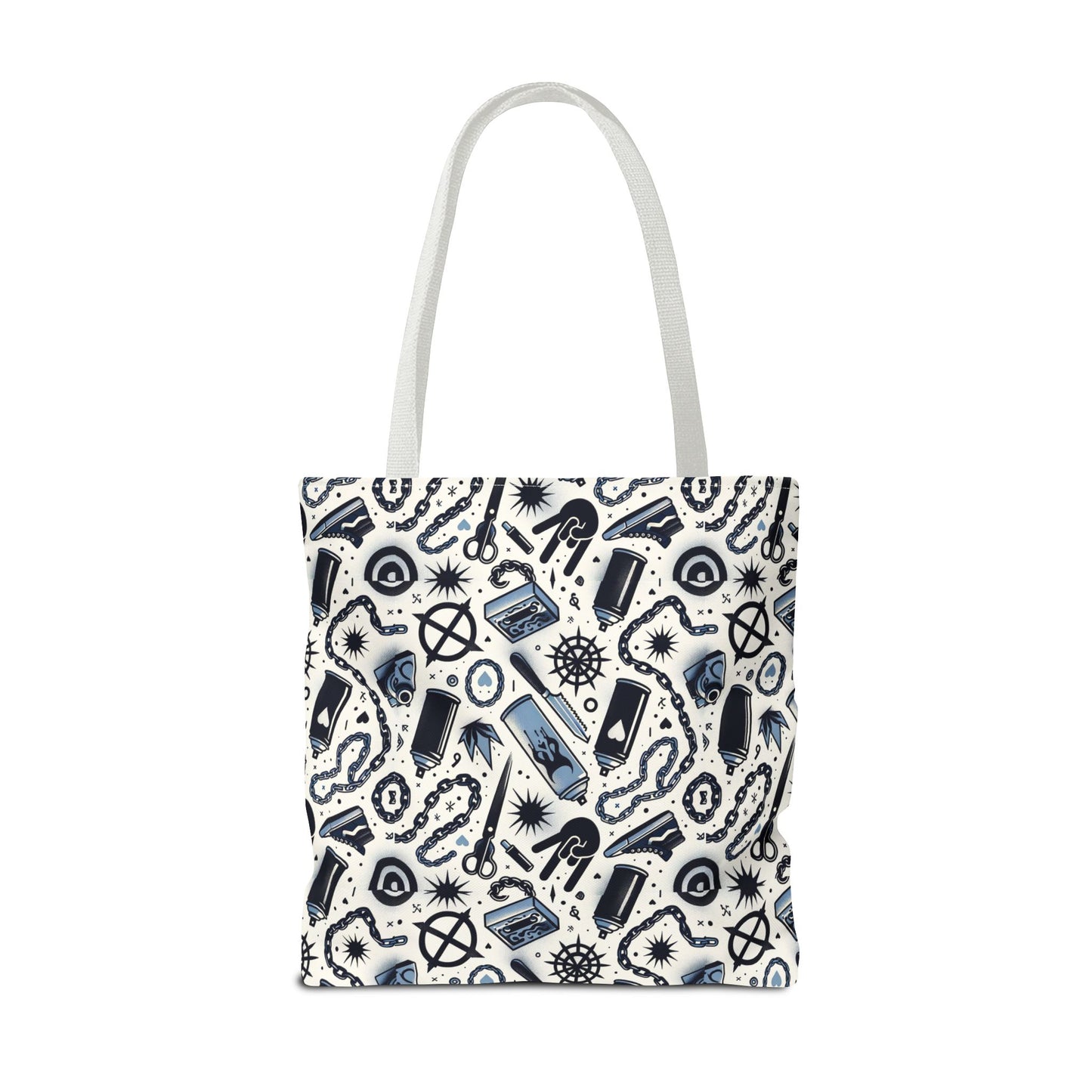 Cultural Rebellion Graphics Edgy and Rebellious With a Hint of Nostalgia Tote Bag - 8404 Design-57