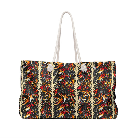 Flame Graphics Maximalist Streetwear Weekender Bag - 8404 Design-65
