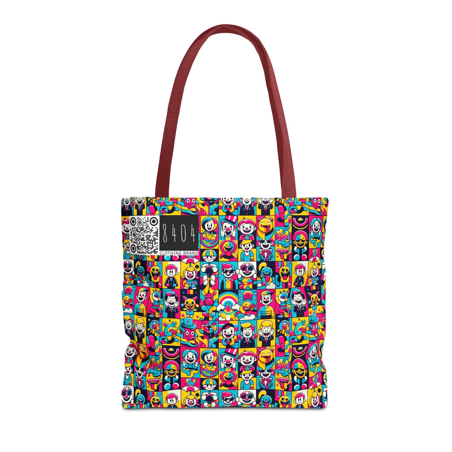 Neon Pop Playful Pop Culture Mashup Tote Bag - 8404 Design-60