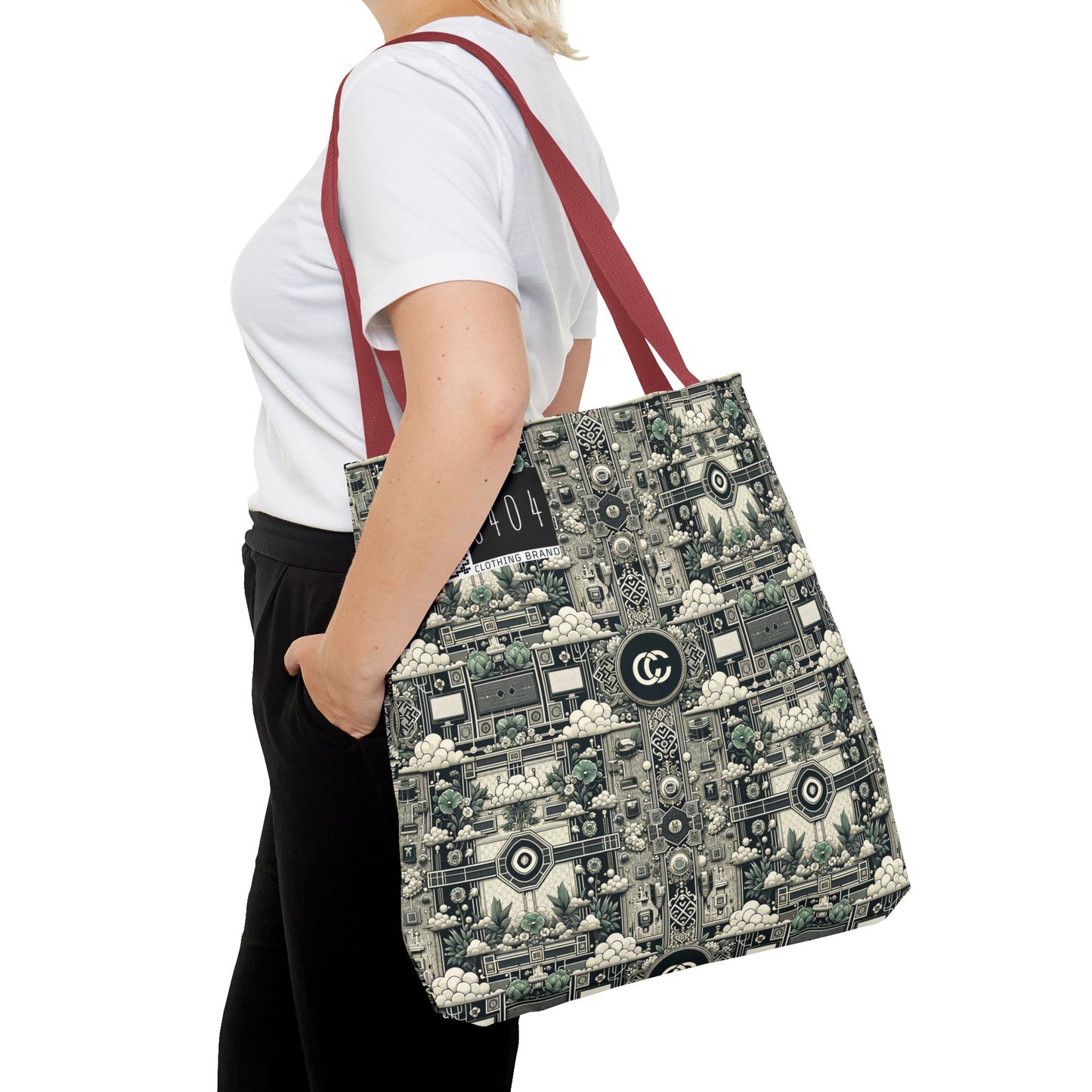 Cyber Garden Party Tech Garden Extravaganza Tote Bag - 8404 Design-54
