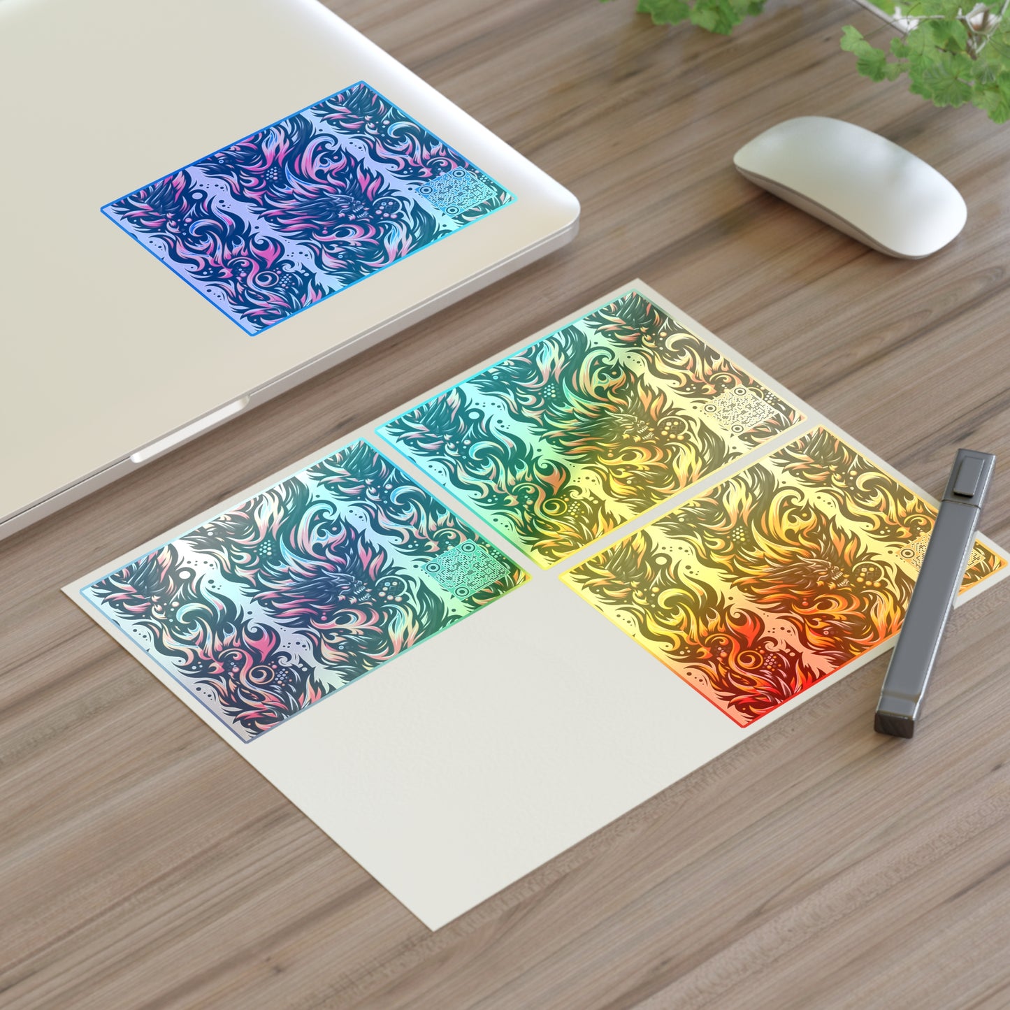 Flame Graphics Maximalist Streetwear Sticker Sheets - 8404 Design-65