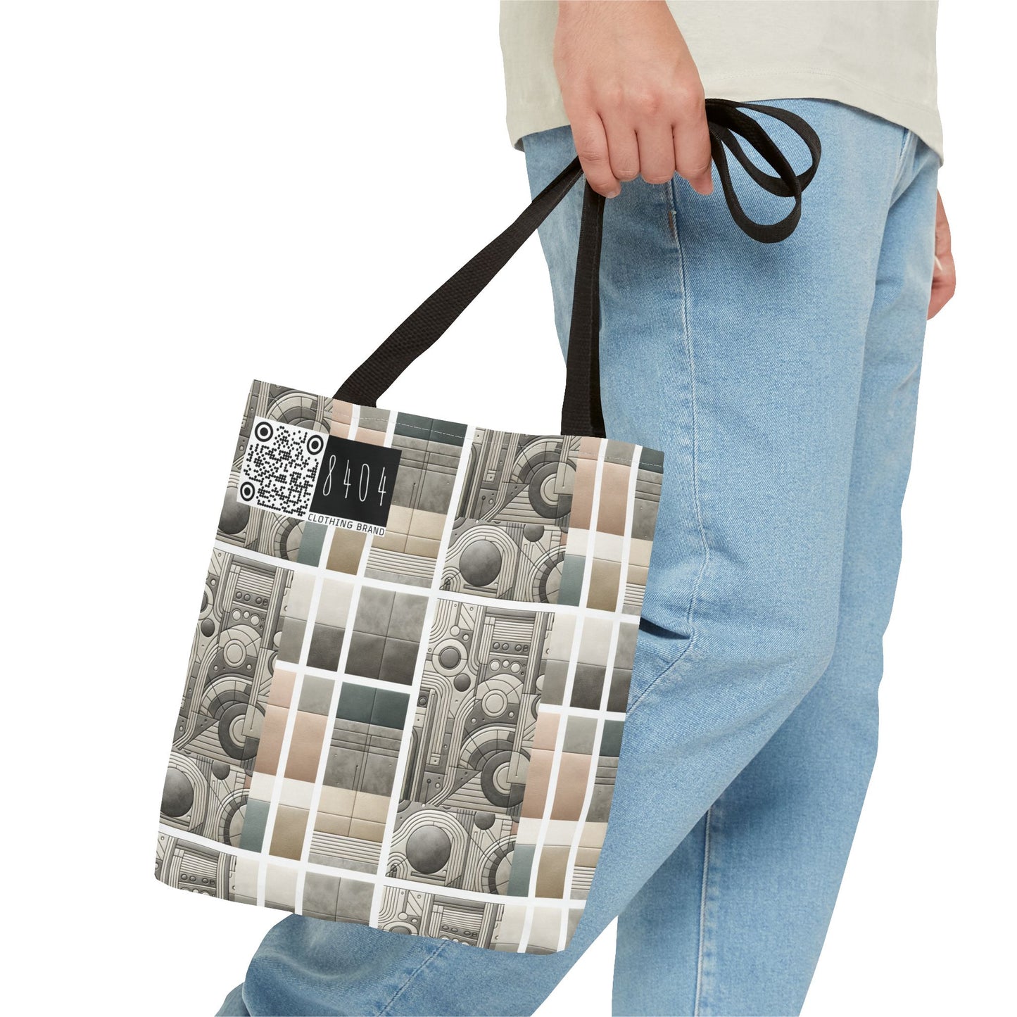 Tech Utility Chic Tech-Forward Minimalist Tote Bag - 8404 Design-59