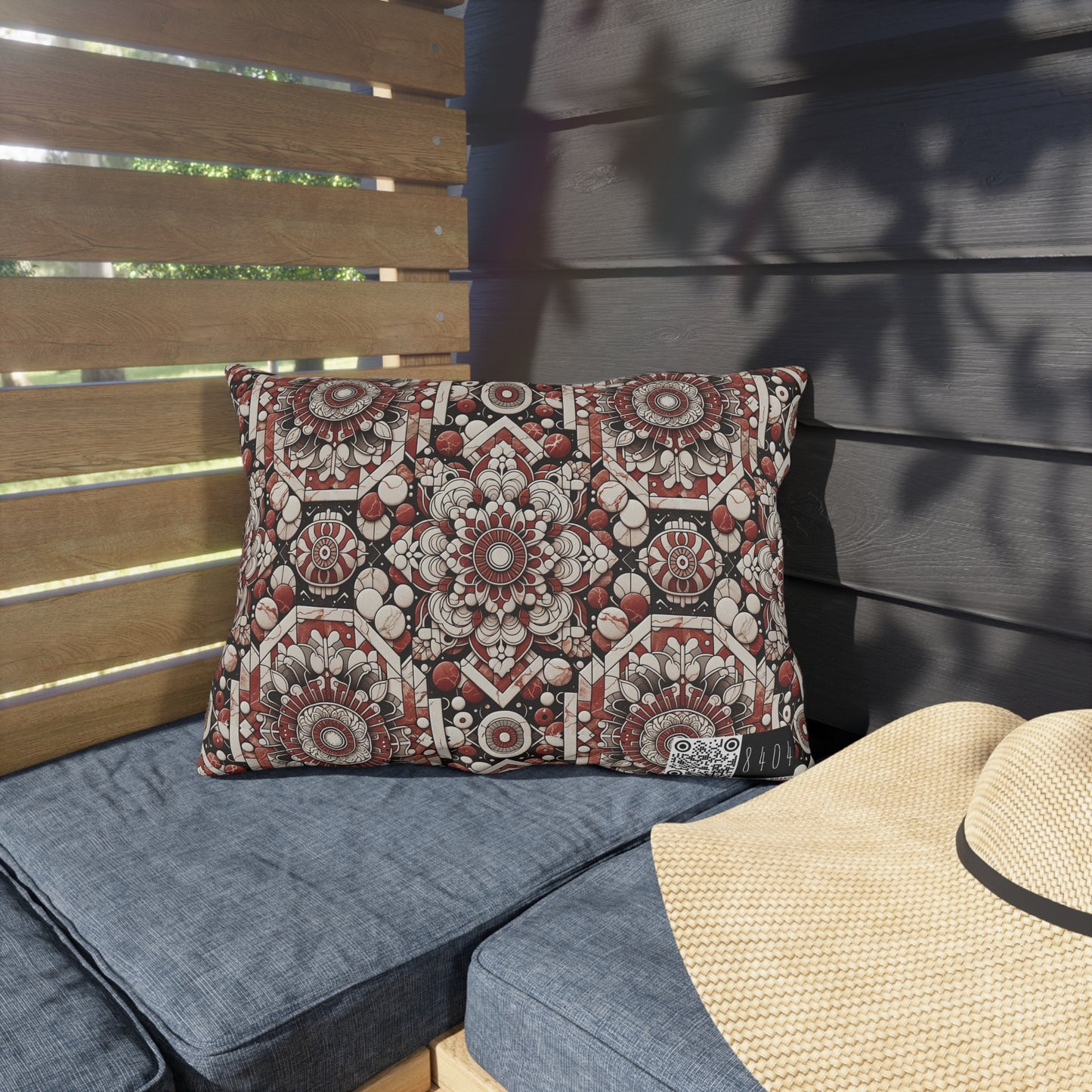 Neo Jomon Sculptural Aesthetics Artisanal Streetwear Outdoor Pillow - 8404 Design-55