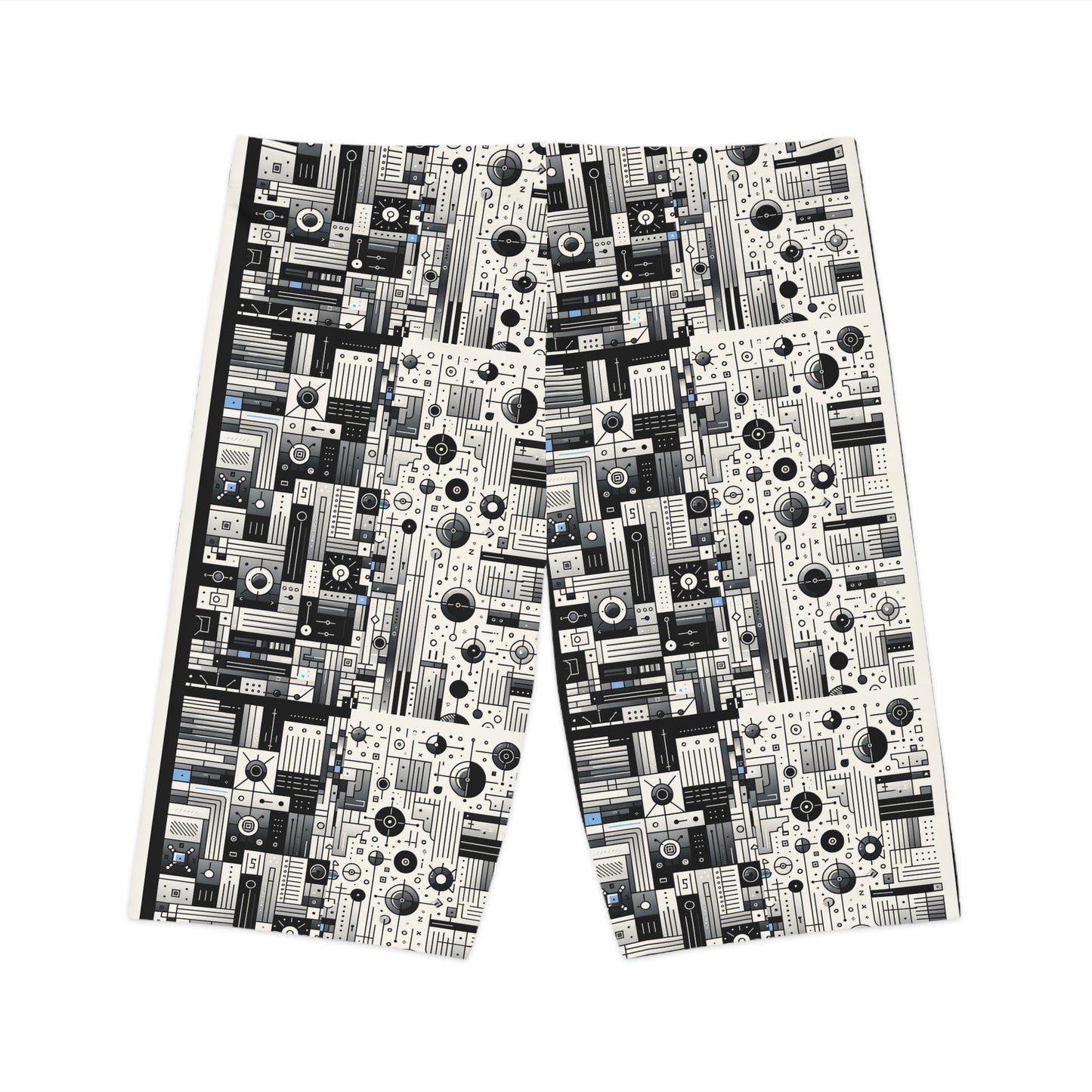 Digital Minimalism Minimalist Tech Women's Bike Shorts - 8404 Design-66