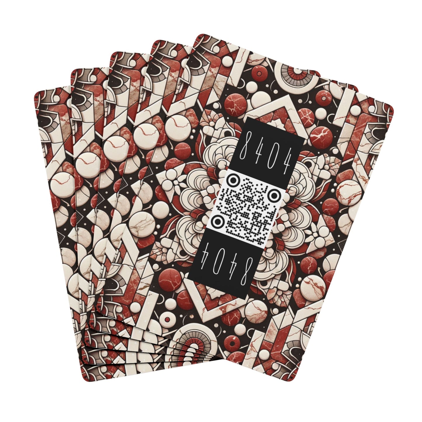 Neo Jomon Sculptural Aesthetics Artisanal Streetwear Poker Playing Cards - 8404 Design-55 B