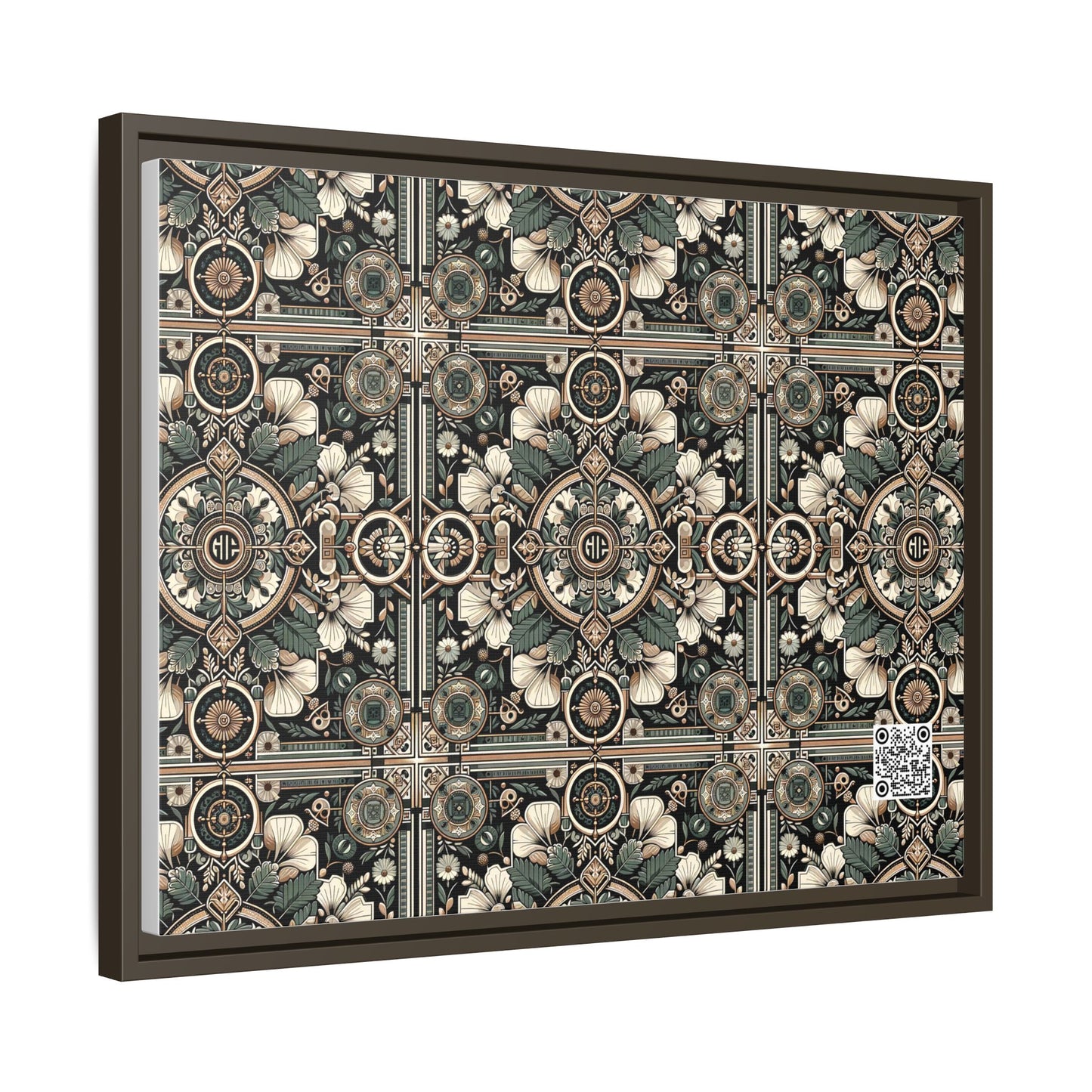 Cyber Garden Party Tech Garden Extravaganza Matte Canvas, Framed (multi-Color) - 8404 Design-66 A