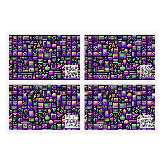 Digital Nostalgia Remix Modern Vintage Fusion Sticker Sheets - 8404 Design-49