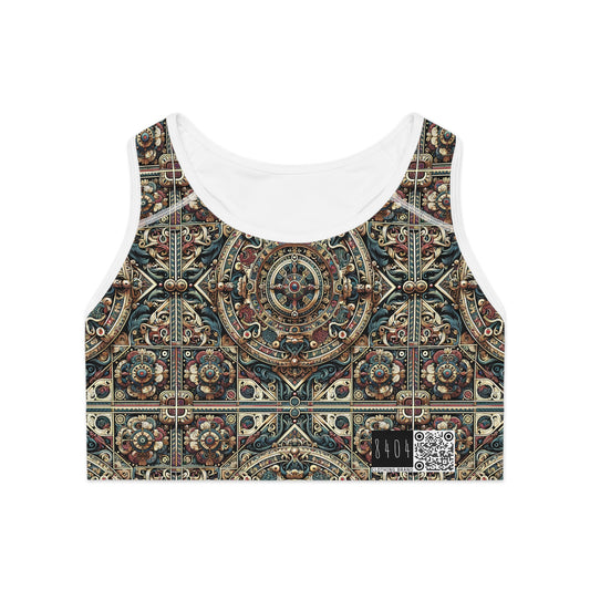 Urban Renaissance Historical Fusion With Street Edge Sports Bra - 8404 Design-57