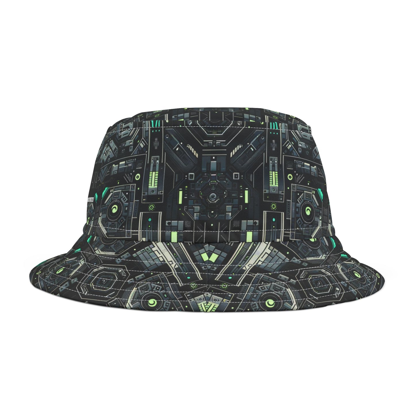 Tech Noir Tech-Forward Minimalism Bucket Hat - 8404 Design-52
