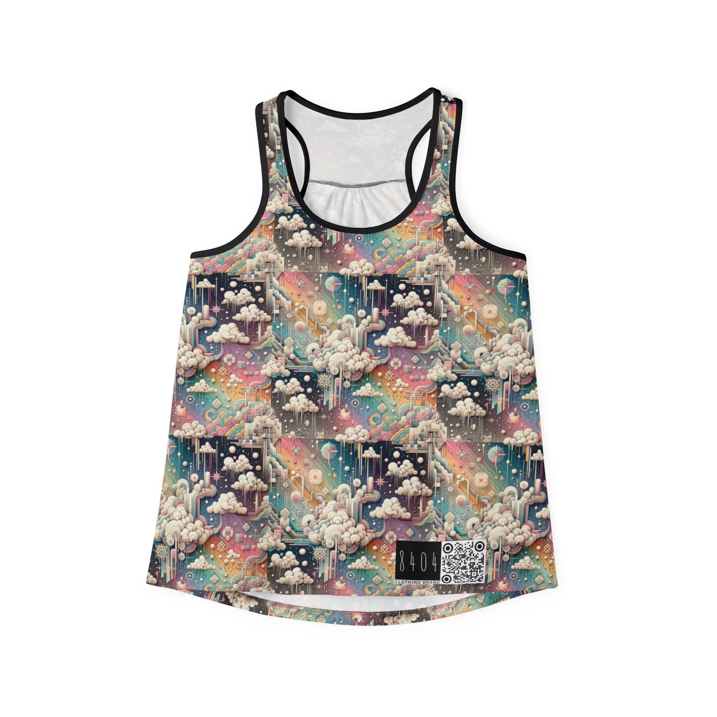 Digital Dreamland Whimsical and Nostalgic Streetwear With a Digital Twist Women's Tank Top - 8404 Design-52