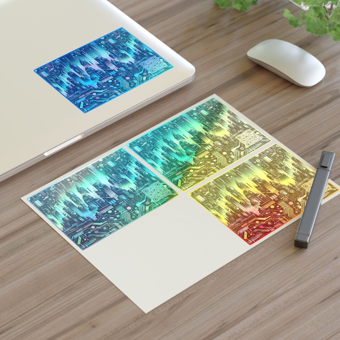Cyber Punk Graphics Tech-Inspired Cyberpunk Sticker Sheets - 8404 Design-54