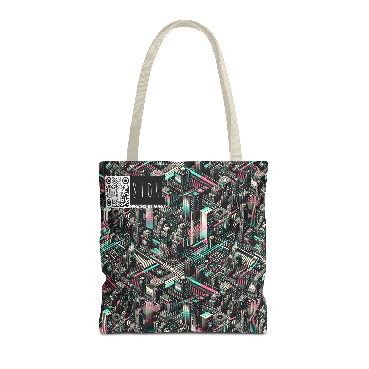 Digital Dreamland Tech-Inspired Streetwear Tote Bag - 8404 Design-51