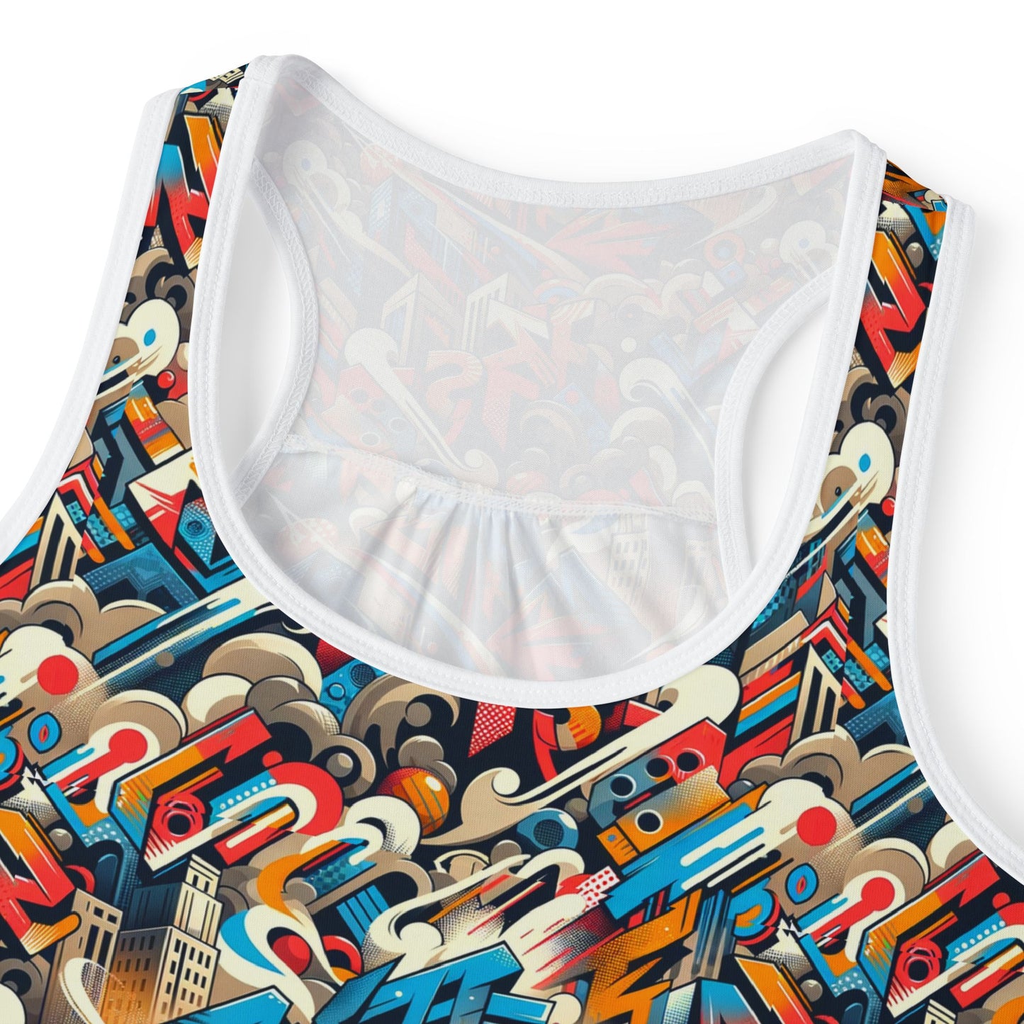 Neo-Traditional Street Art Modern Street Art Fusion Women's Tank Top - 8404 Design-44