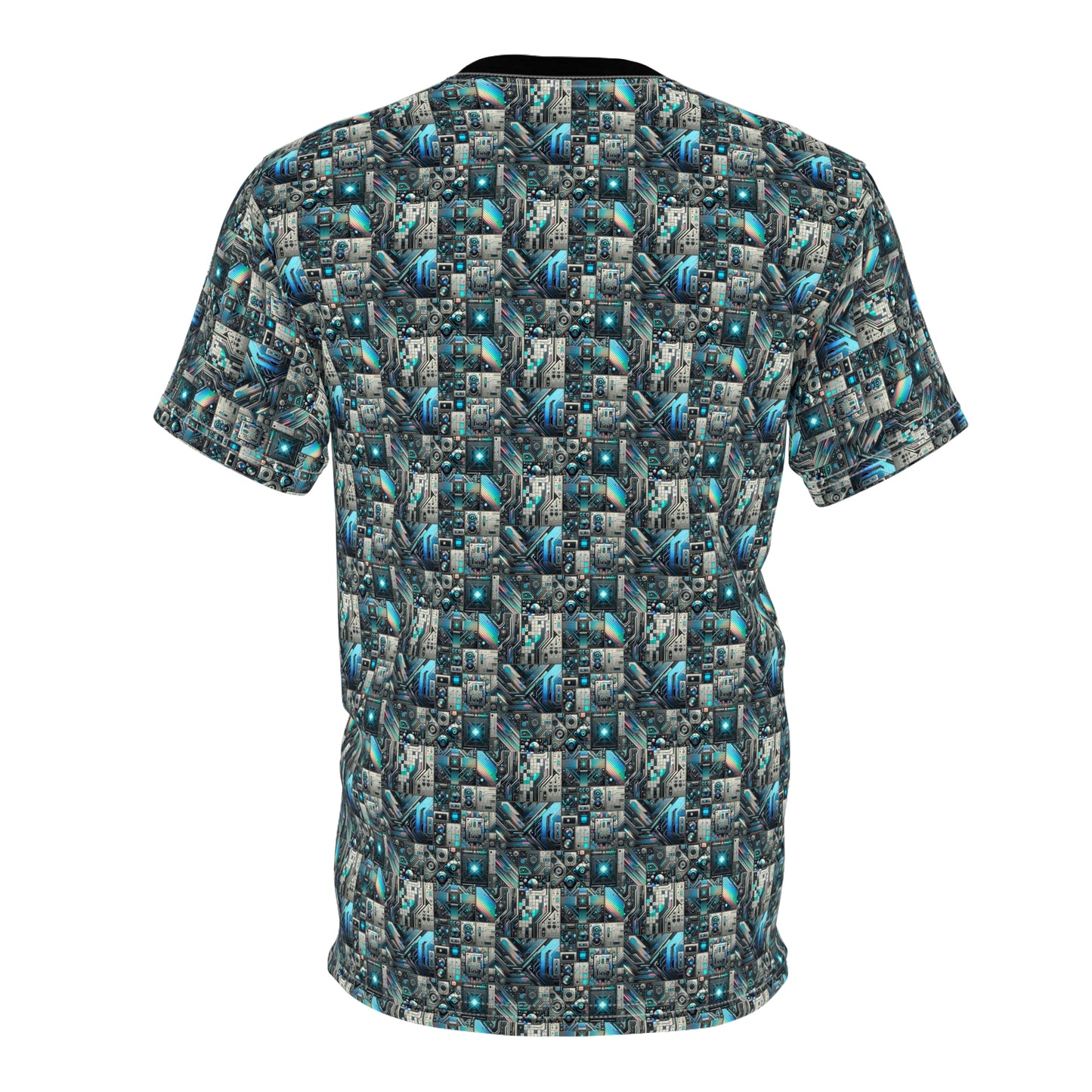 Tech-Infused Futurism Sleek Tech Edge Unisex Cut & Sew Tee - 8404 Design-48