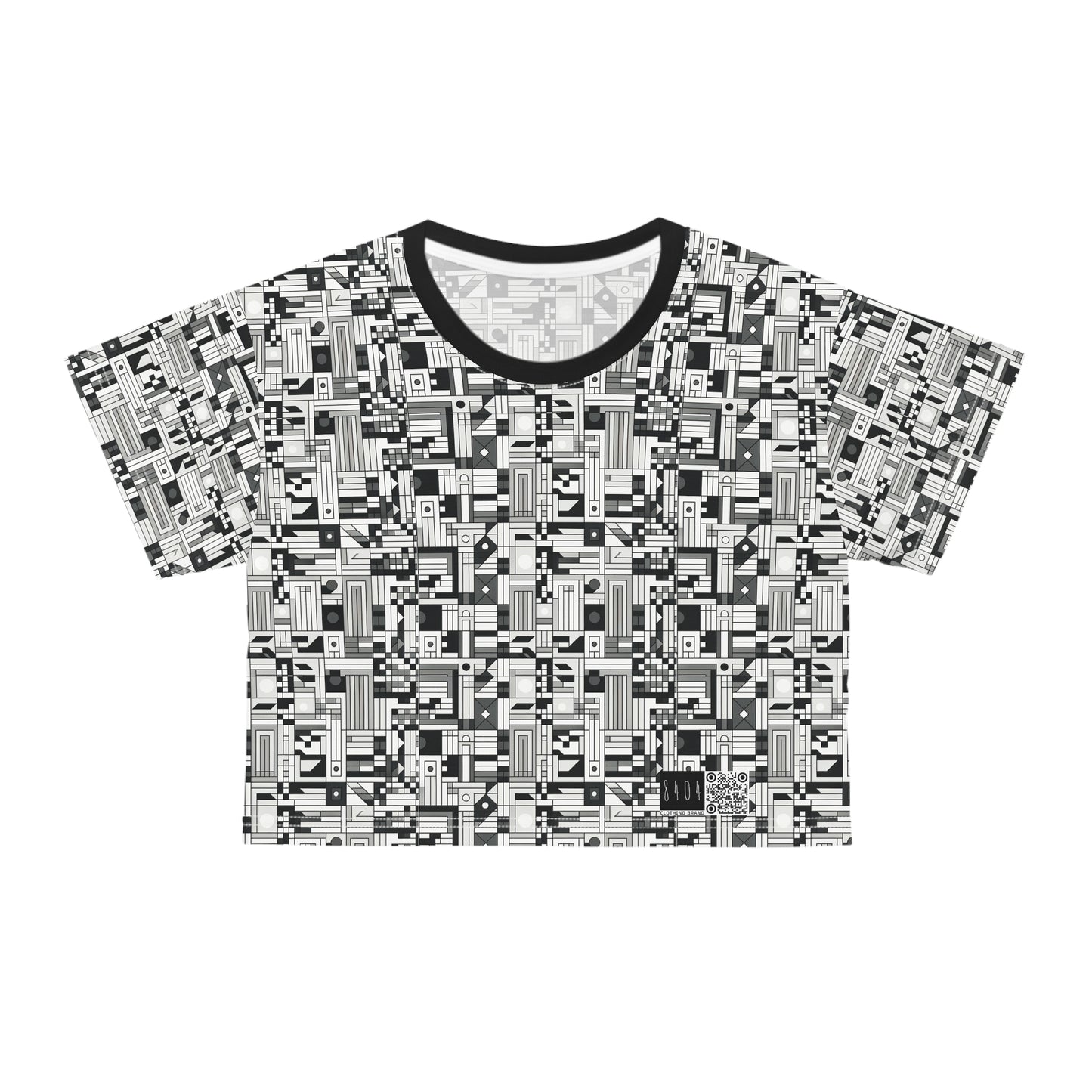 Digital Minimalism Minimalist Tech Crop Tee - 8404 Design-43