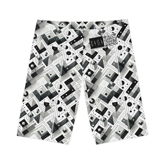 Digital Minimalism Minimalist Tech Women's Bike Shorts - 8404 Design-69